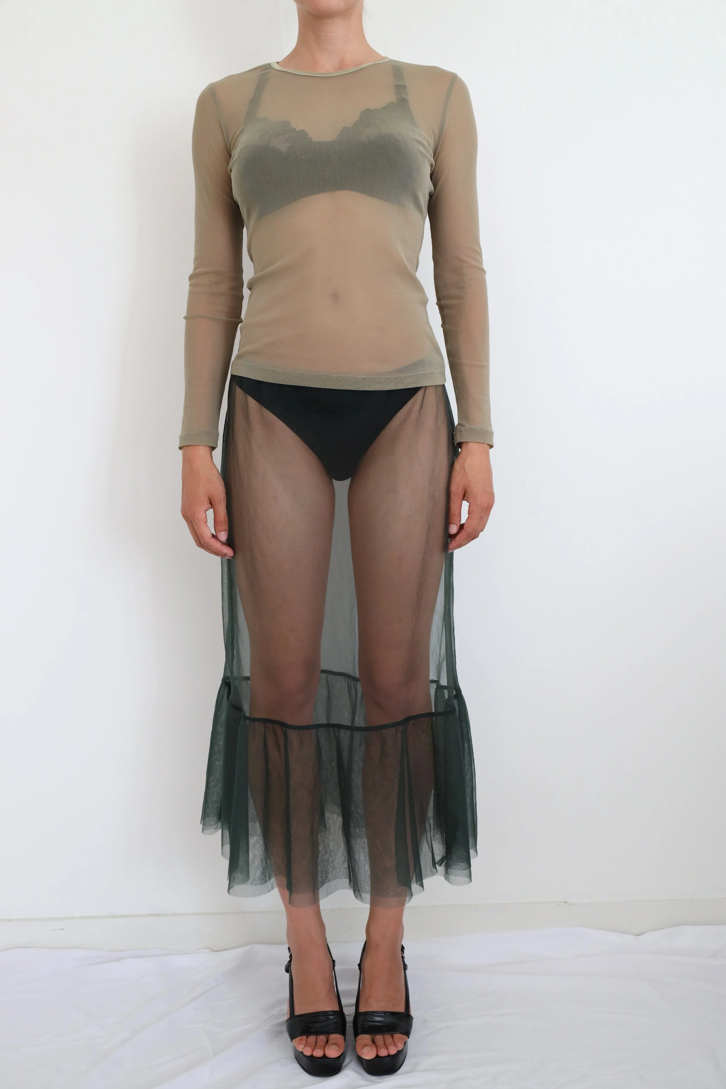 SHEER LONG-SLEEVE