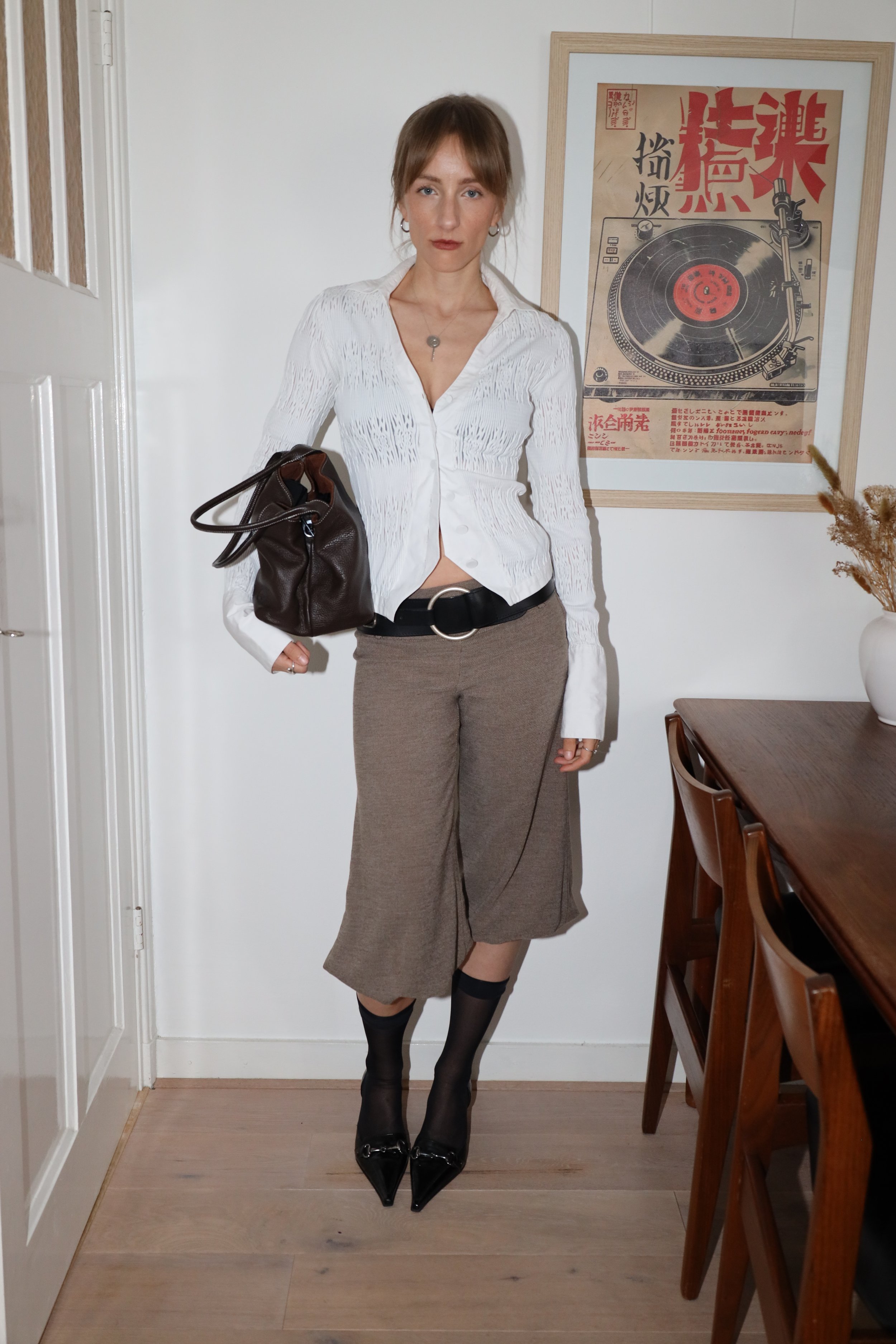 BUBBLE CAPRI TROUSERS