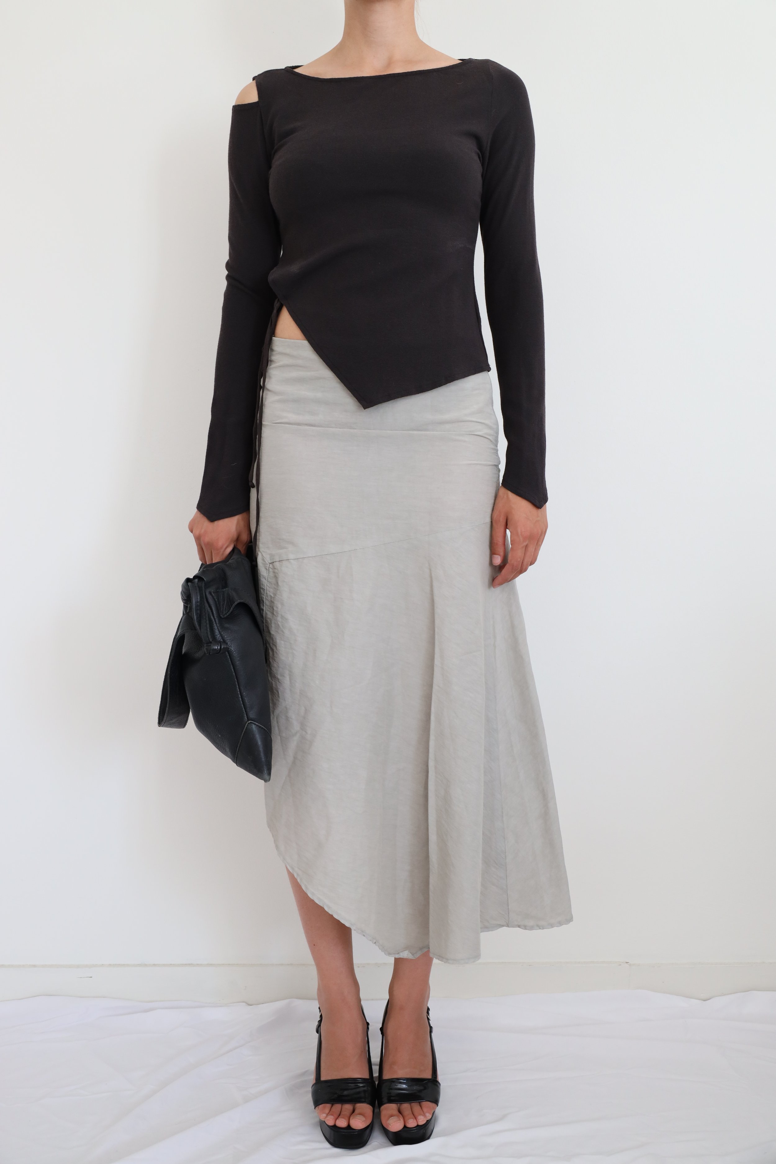 PW MIDI SKIRT