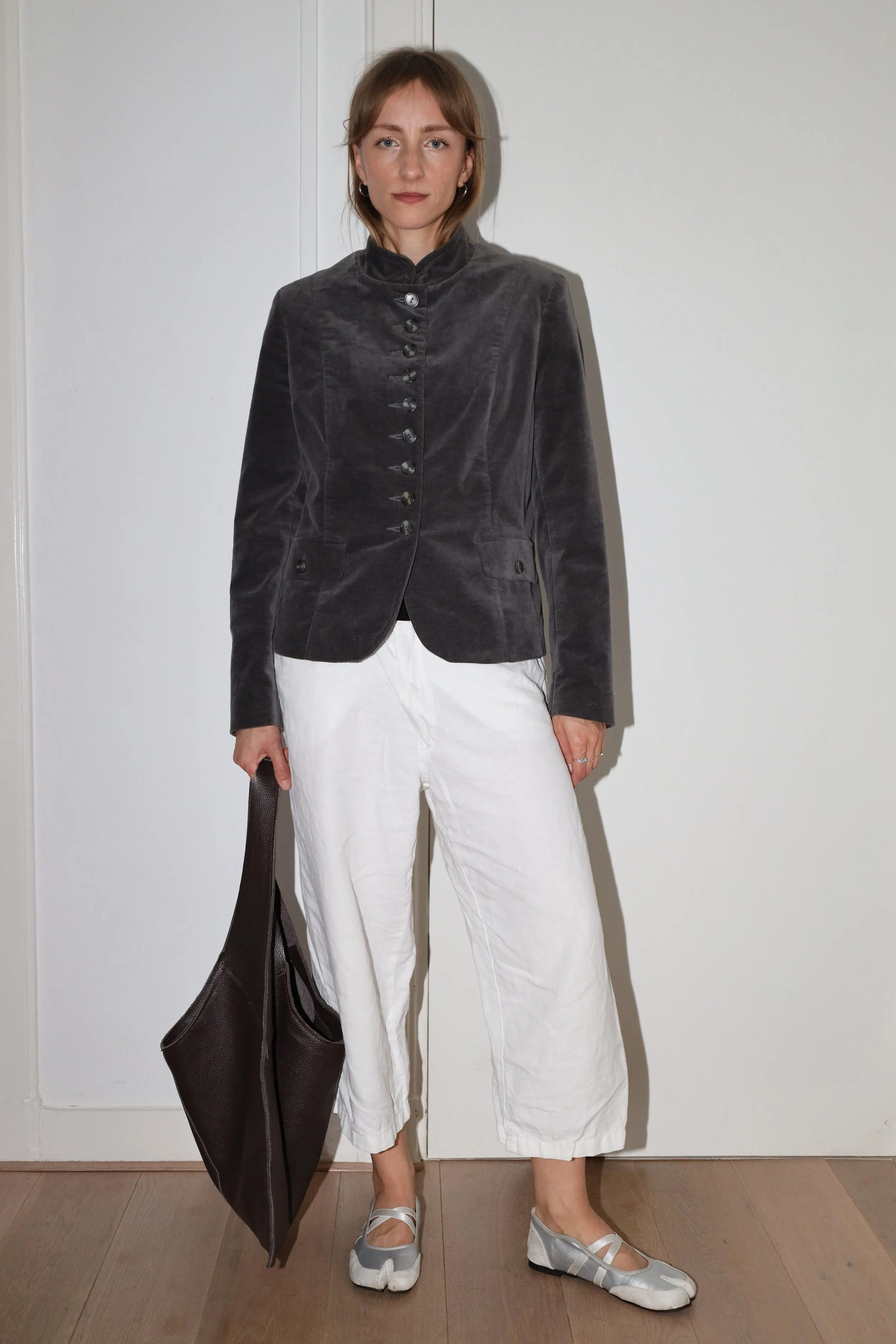 MANDARIN COLLAR BLAZER