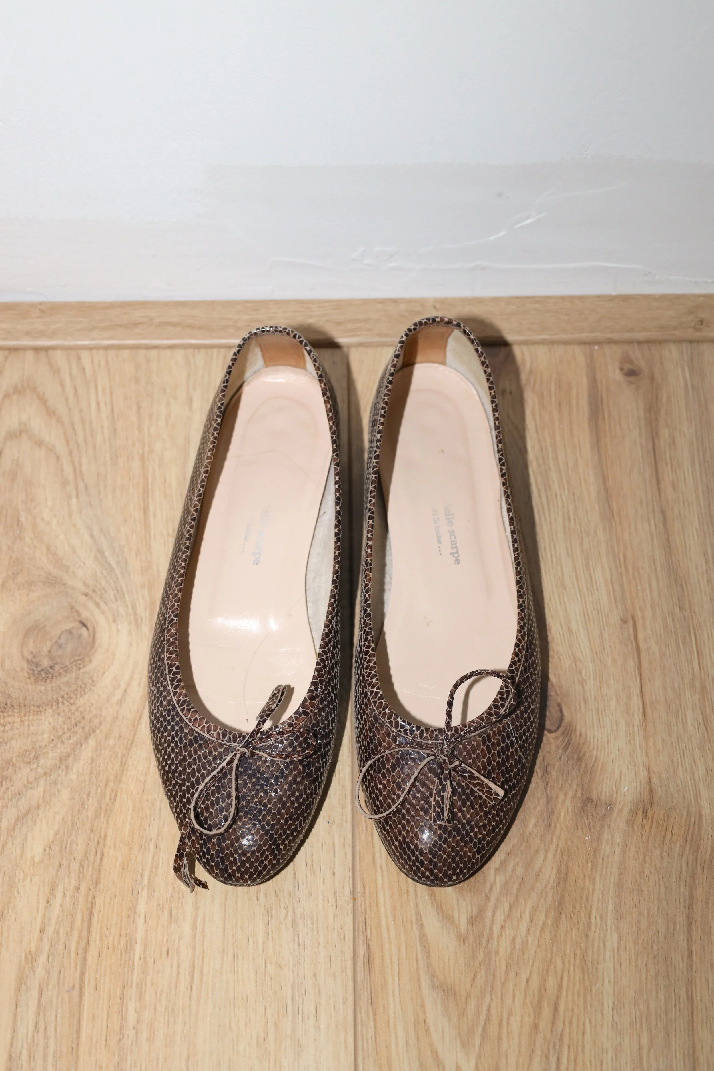 SNAKE PRINT BALLERINAS
