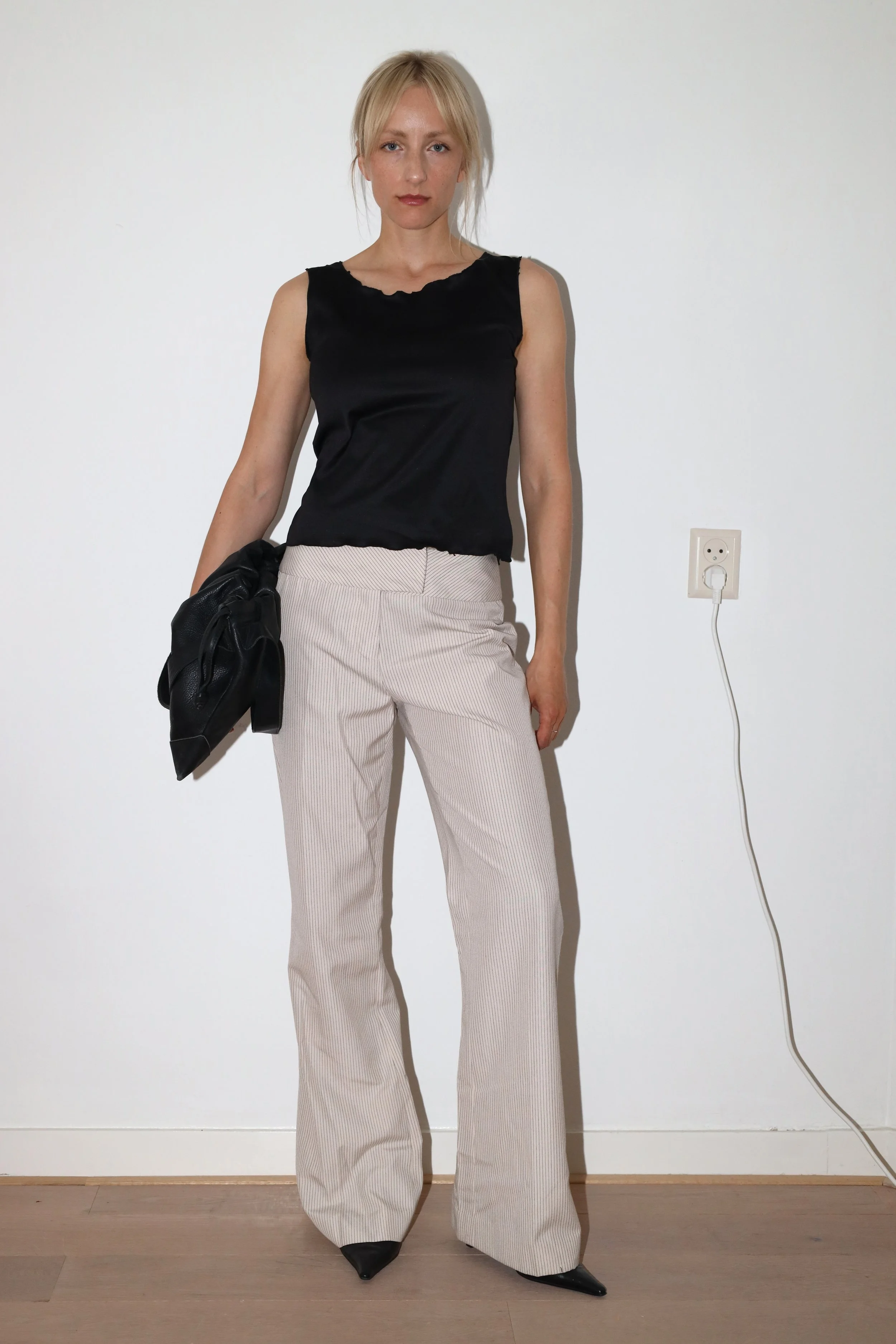 PINSTRIPE TROUSERS