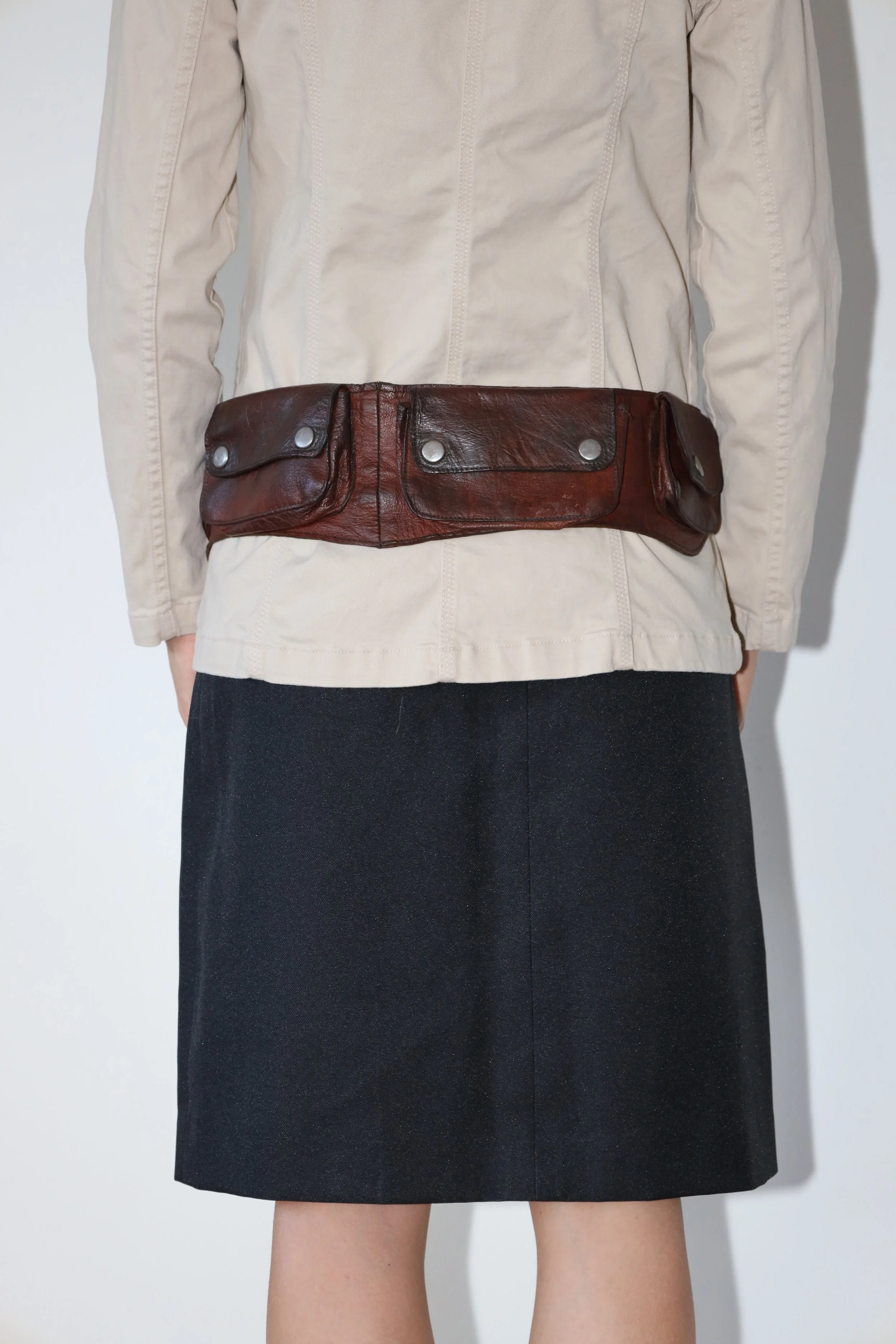 LEATHER POCKET BELT