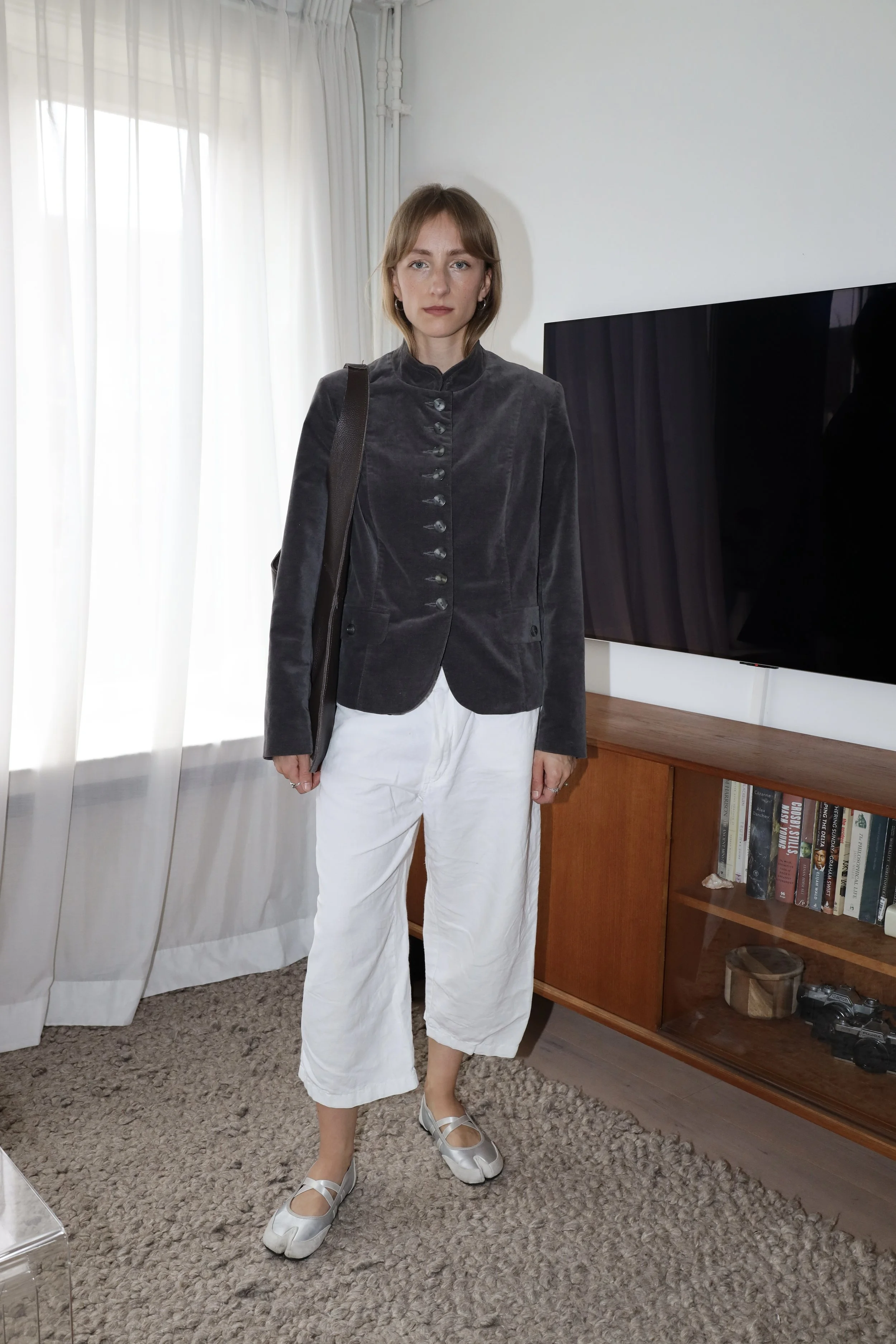 LINEN CAPRI TROUSERS