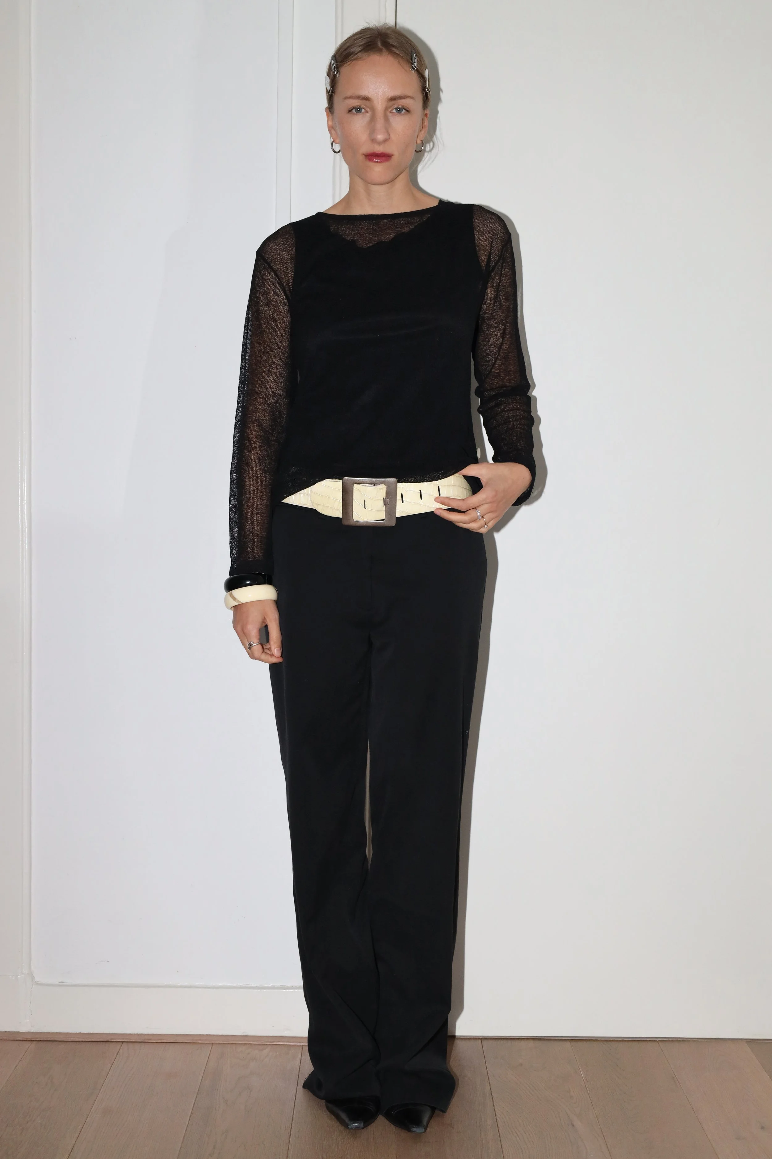 SHEER LONG SLEEVE TOP