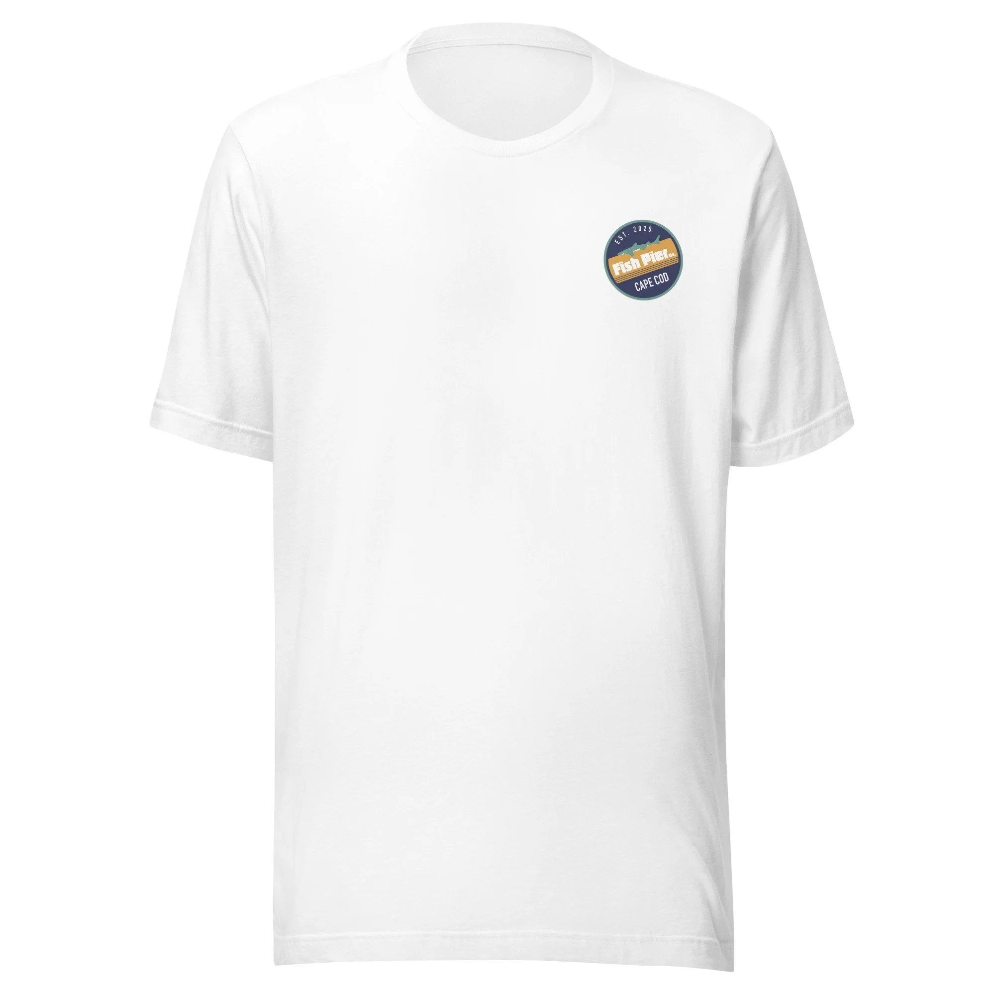 Fish Pier Co. Retro Shark Logo Unisex t-shirt (Multiple Colors)