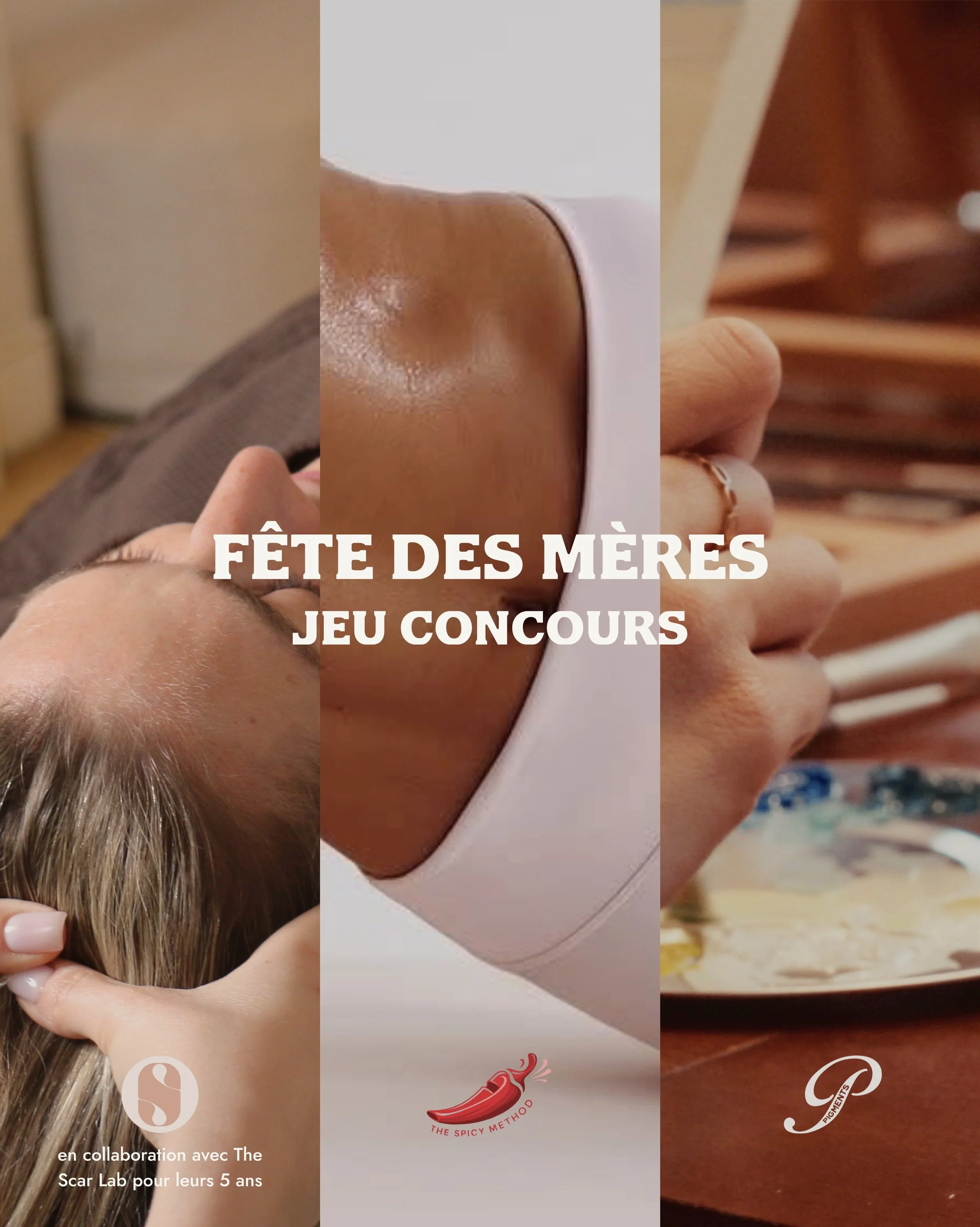 Pour la F&ecirc;te des M&egrave;res &mdash; et &agrave; l&rsquo;occasion des 5 ans de The Scar Lab &mdash; Pigments, The Scar Lab et The Spicy Method s&rsquo;associent autour d&rsquo;un jeu concours imagin&eacute; comme une parenth&egrave;se de bien-