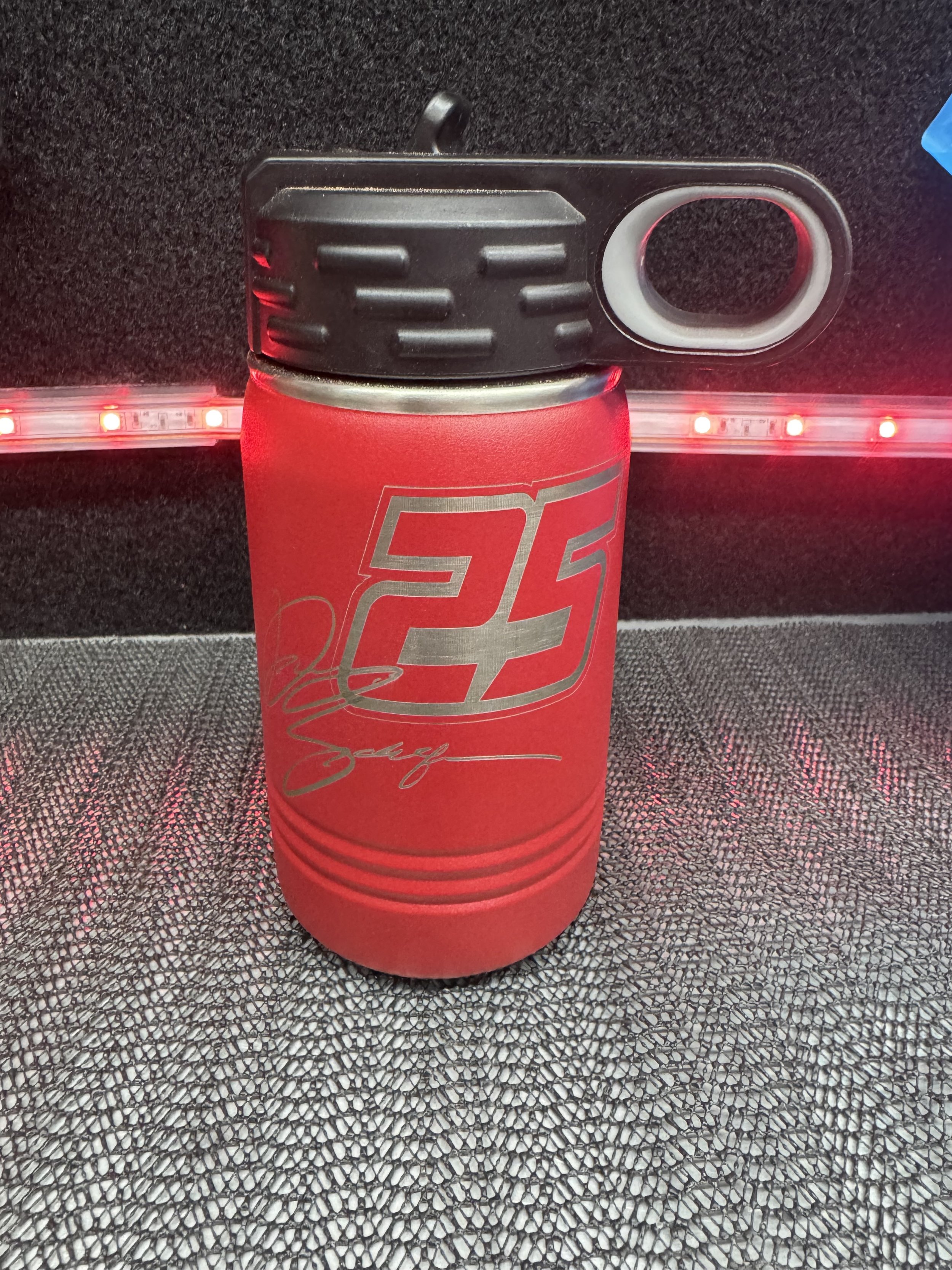 Danny 25 & Cody 52 - Red 12 ounce Water Bottle