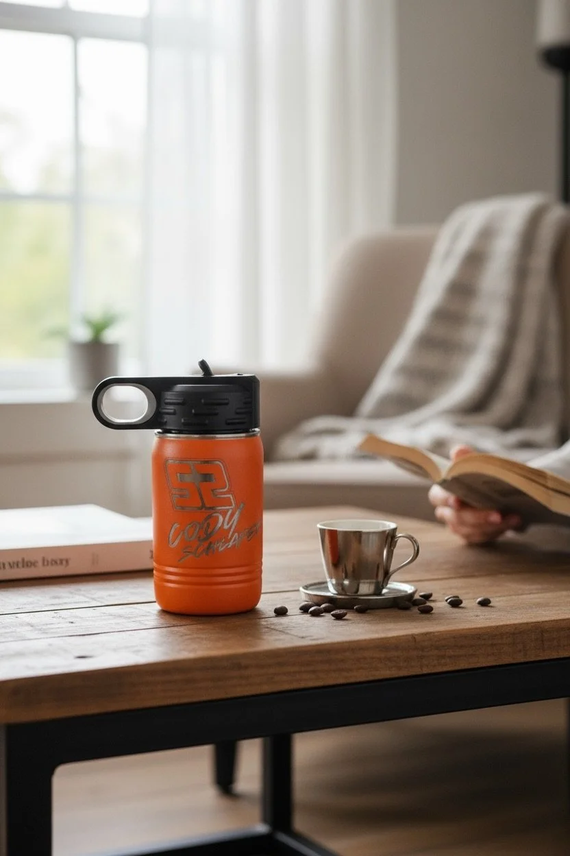 Cody 52- Orange 12 ounce Water Bottle