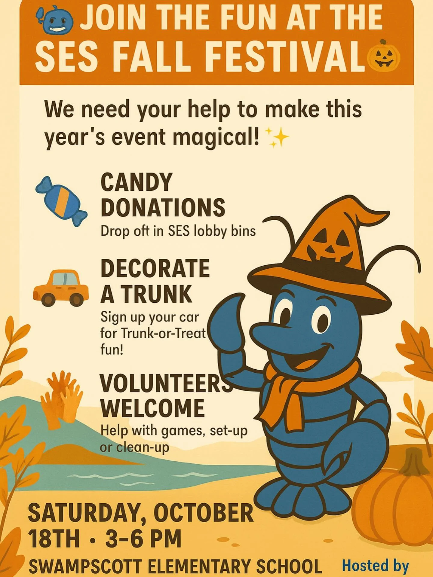 We still need your help!  Link in stories or Sign up here: https://www.signupgenius.com/go/10C0545A9AC2CA0FCC43-59120616-sesfall#/