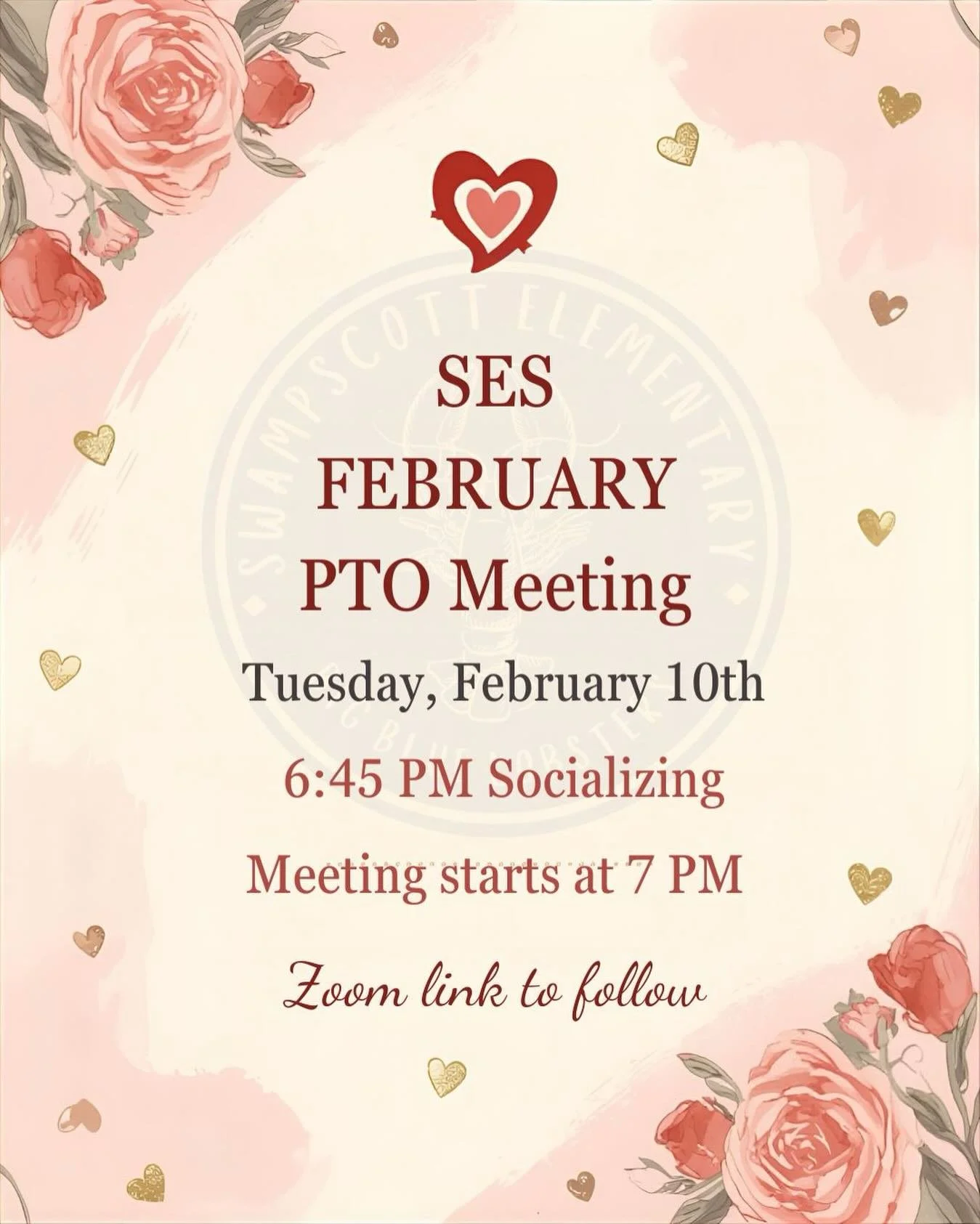 Our SES February PTO meeting will be held next Tuesday, 2/10 at SES - we hope to see you there!

#sespto #february