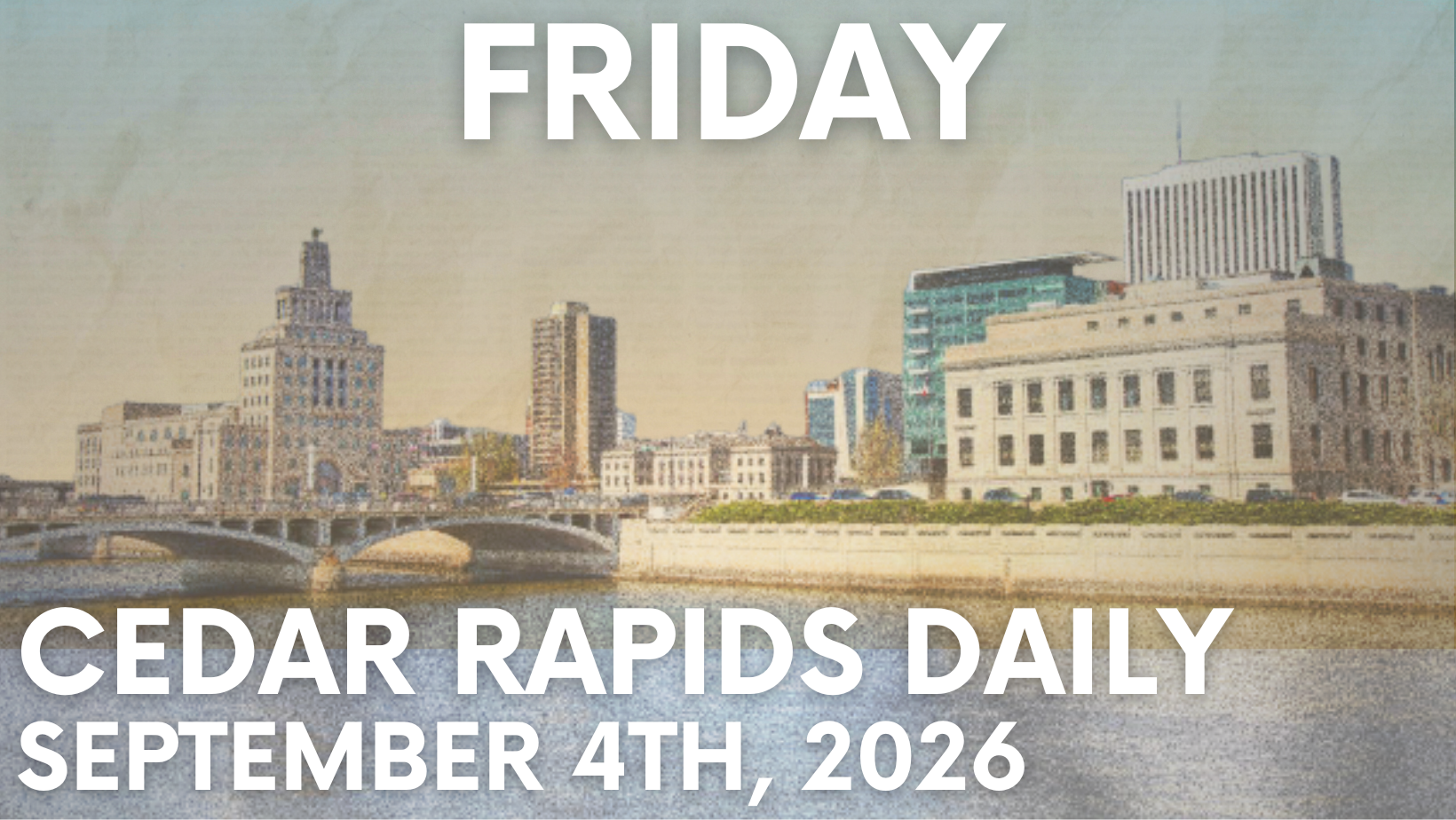 Events for Friday, September 4th, 2026. 