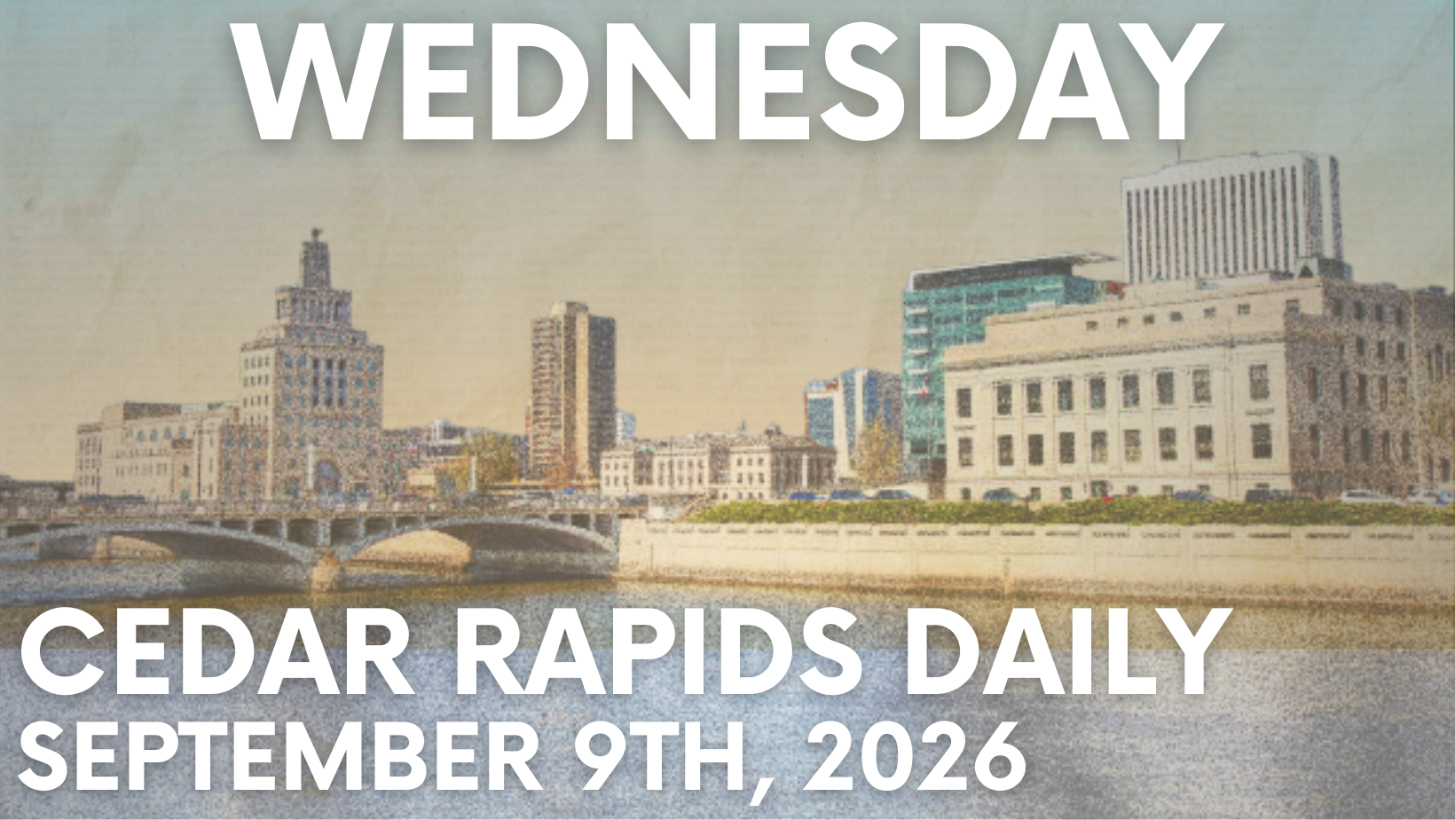 Events for Wednesday, September 9th, 2026. 