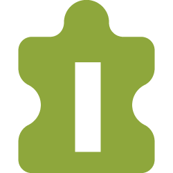 A green leaf-shaped symbol with a white exclamation mark in the center.