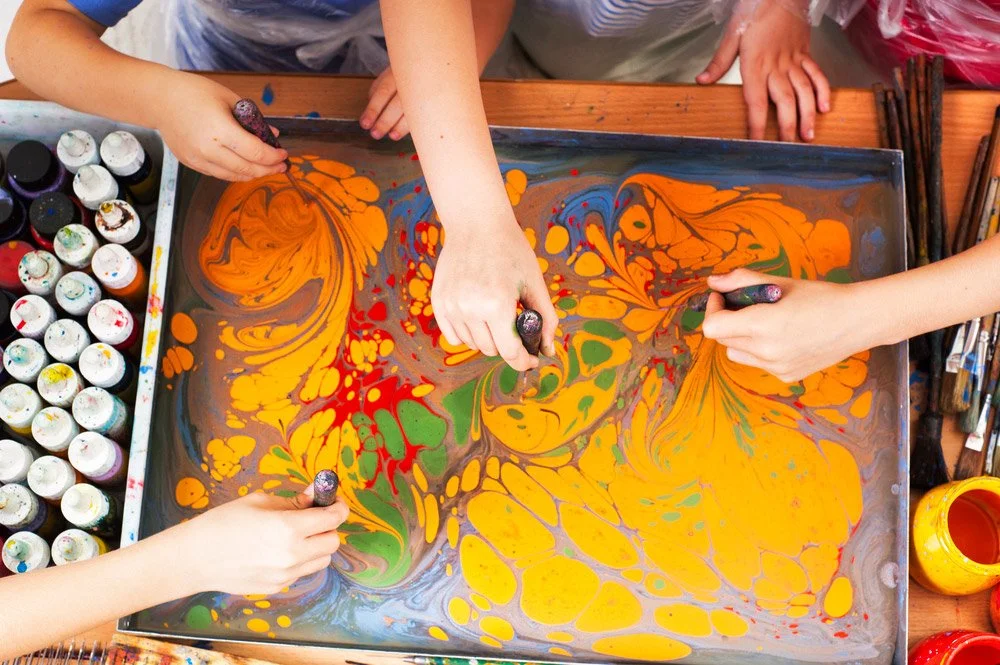 Ebru-malen für kinder