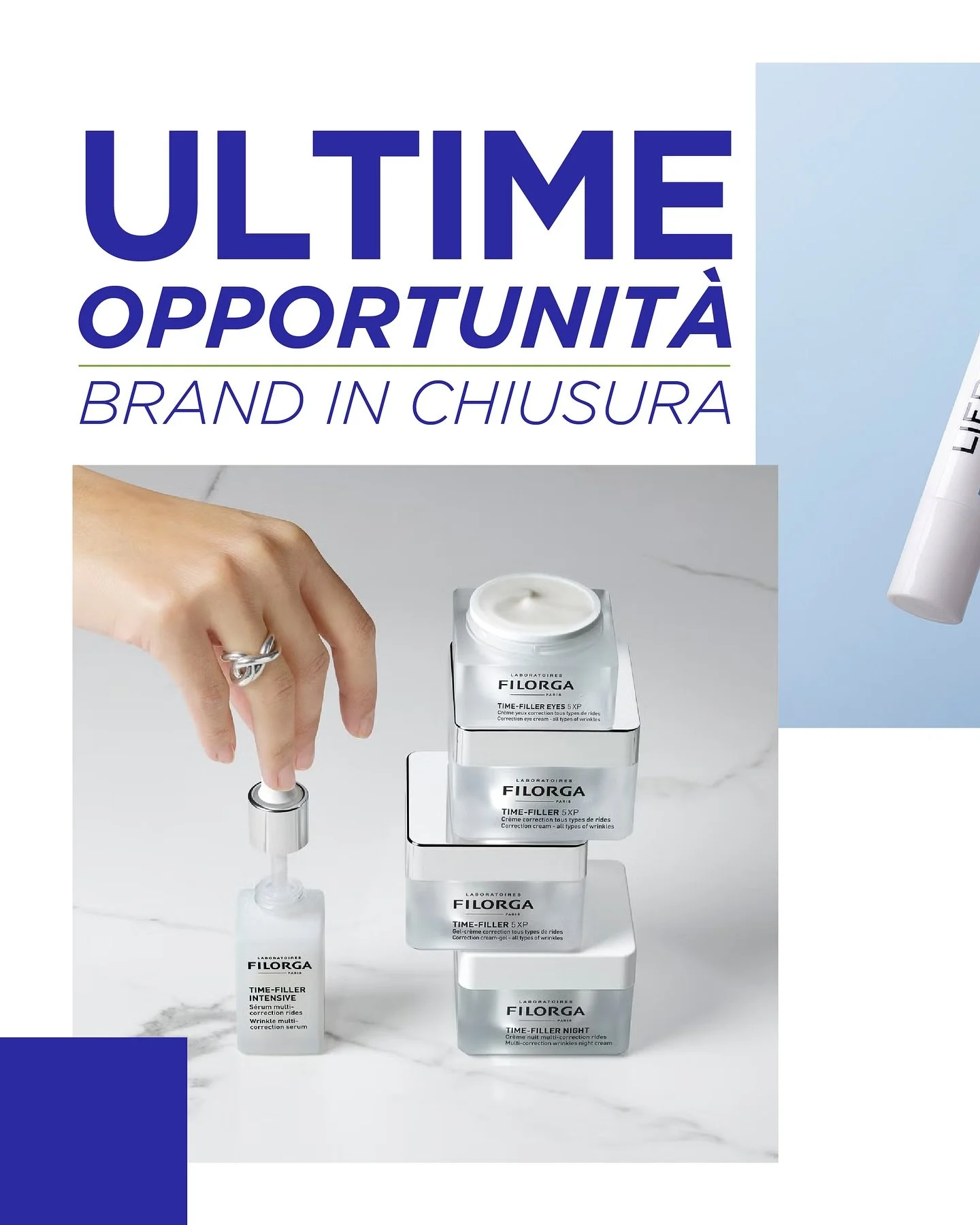 Stiamo rinnovando la farmacia e anche i nostri scaffali di skincare cambiano volto.
Alcuni marchi che ci hanno accompagnato finora saranno disponibili solo fino ad esaurimento scorte:

&bull; ARCHETIPA SKINCARE
&bull; LIERAC
&bull; FILORGA

Per l&rsq