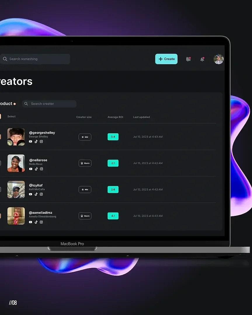 HYDP platform interface showing talent discovery dashboard with AI-powered filters and brief generation tools.