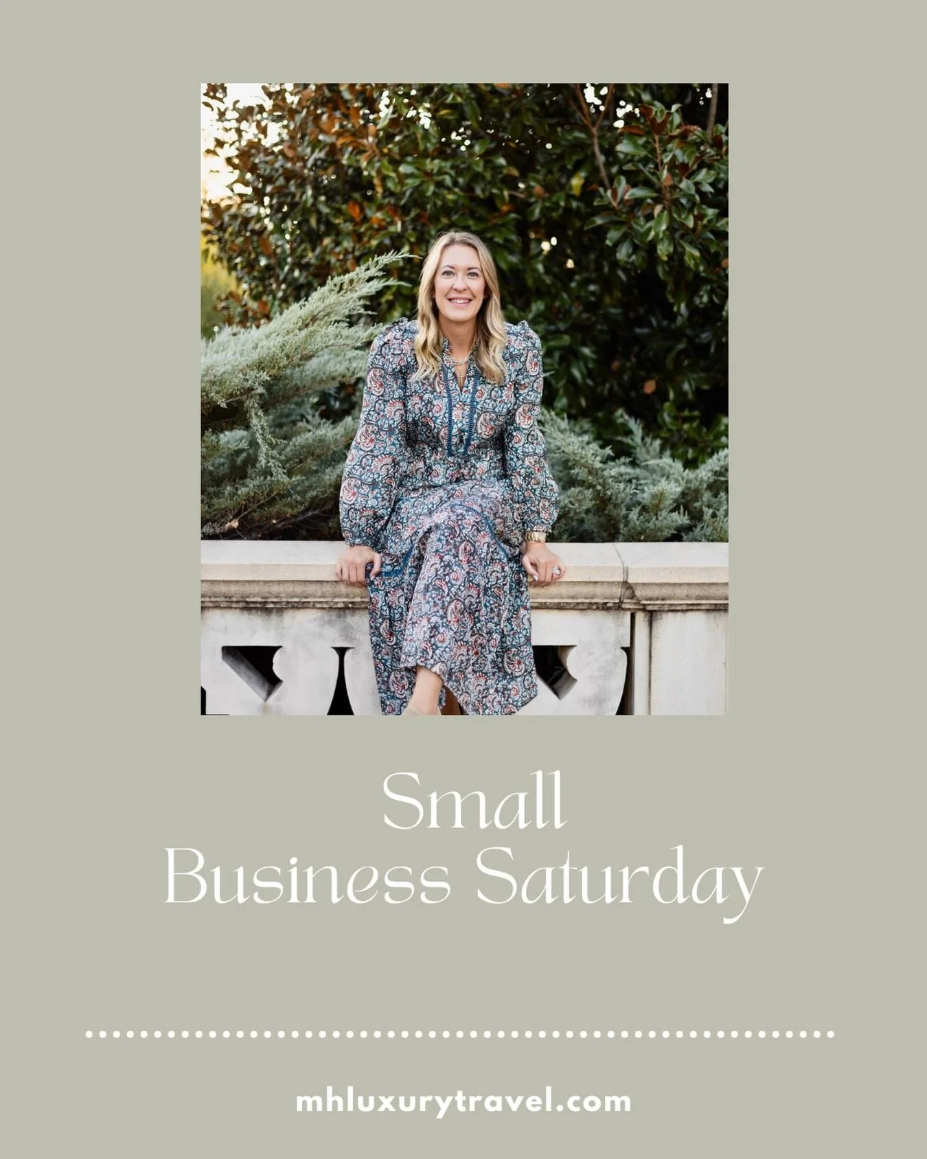 Happy Small Business Saturday! ✨ 

As a local travel advisor, every itinerary I design, every trip I curate, and every dream vacation I help bring to life is made possible because of YOU. 💙✈️

When you choose to book with a small business travel adv