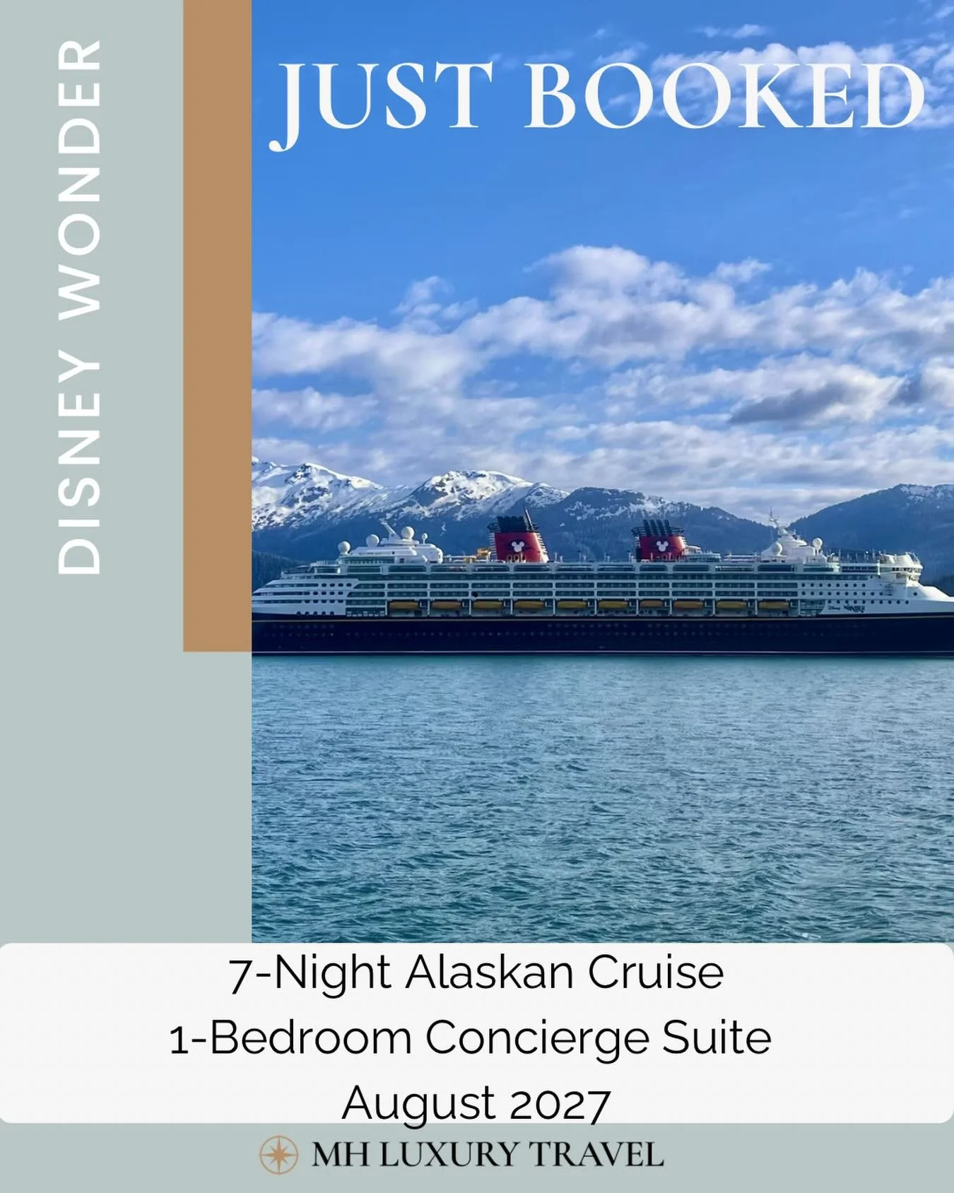 Alaska is incredible on its own.
But Alaska with Disney Cruise Line? That&rsquo;s next level. 🏔️✨

Alaska is raw, dramatic, unforgettable. Experiencing it with the elevated service of Disney Cruise Line adds a layer of refinement that makes the enti