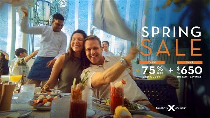 Spring is calling, and so is your next vacation. 🌸✈️
For a limited time, Celebrity Cruises&rsquo; Spring Sale makes it easier than ever to plan the getaway you&rsquo;ve been dreaming of, from sun‑soaked islands to awe‑inspiring destinations around t