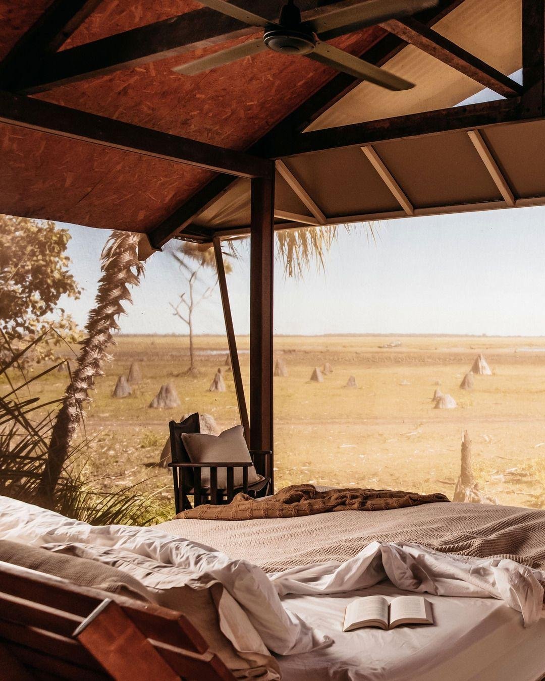 What happens when you cross a classic safari with the Australian Outback?

You get Bamurru Plains, a ten-bungalow camp on a private station in Australia's Top End. The early wake-ups and the sundowners made the trip from Africa. Everything else is pu