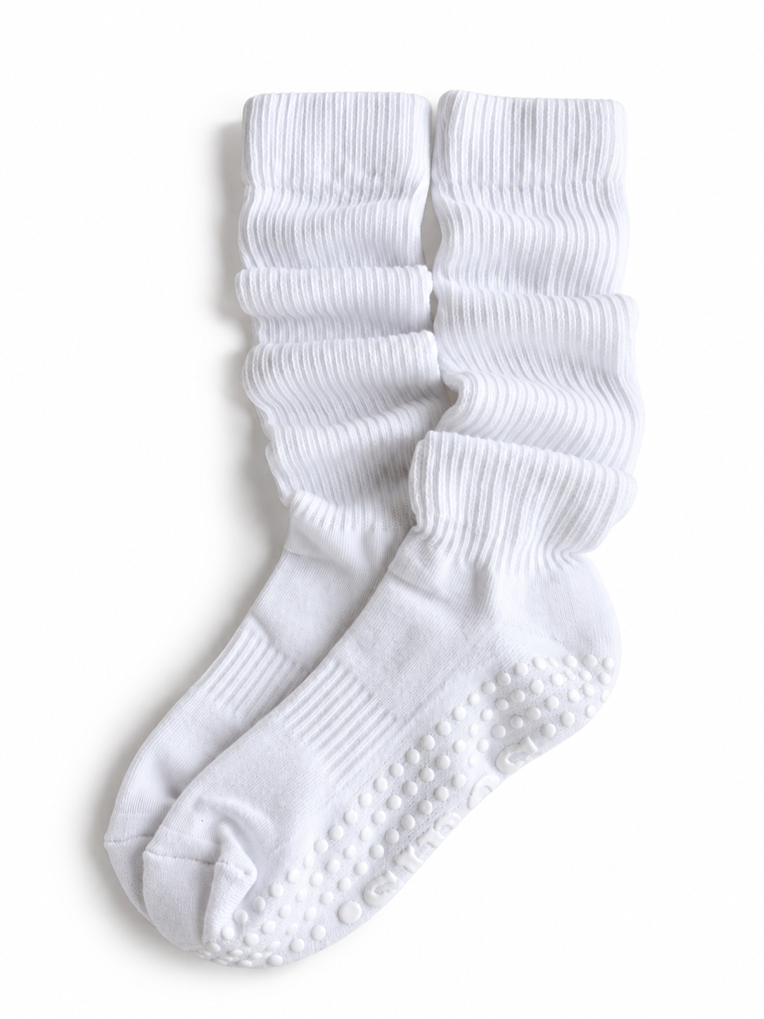 Souls Grip Socks - Scrunch White