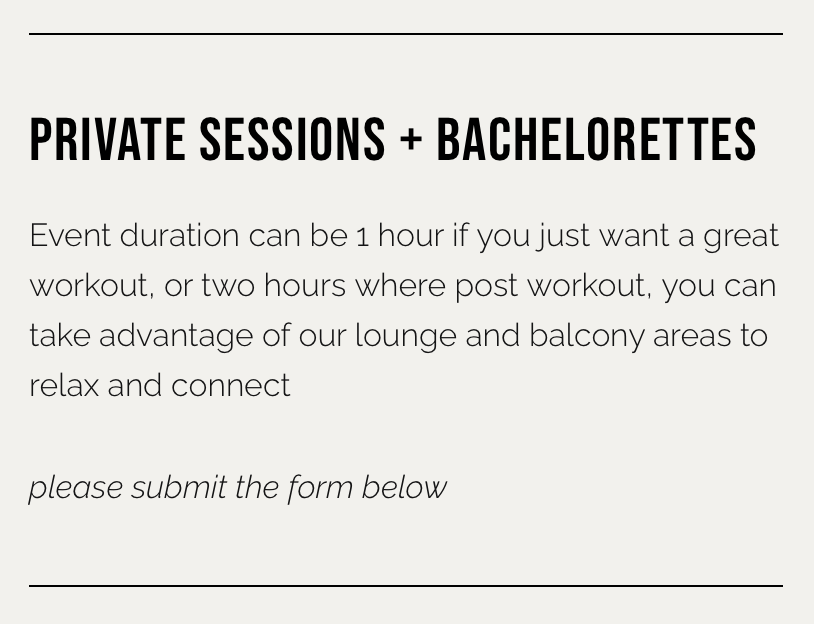 Lagree30A private sessions and bachelorette events
