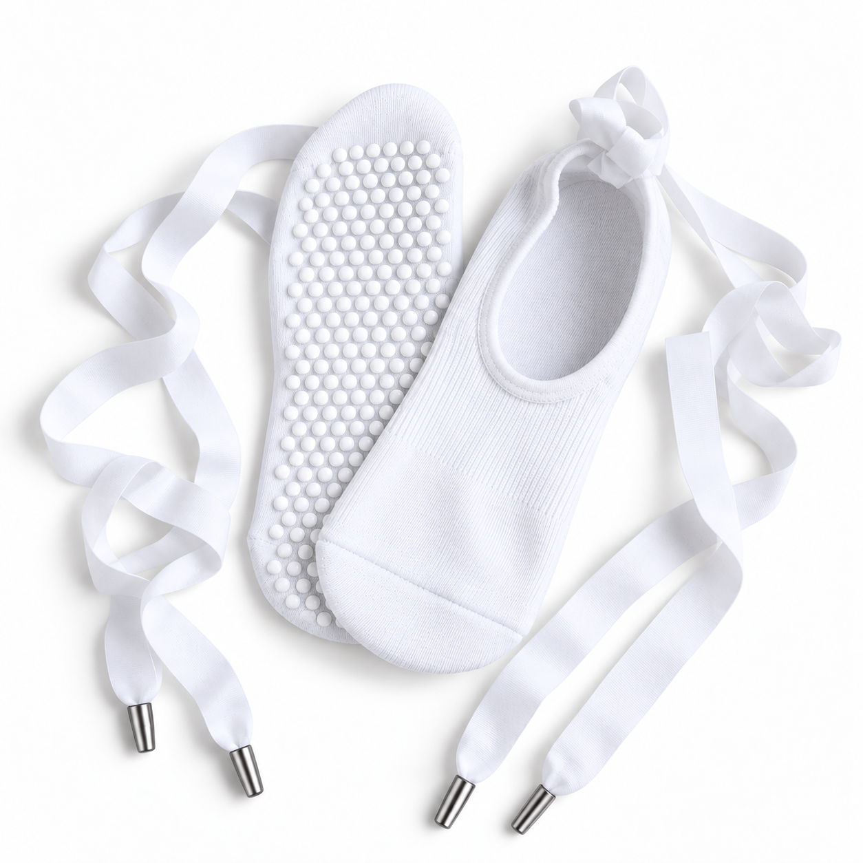 Lucky Honey Grip Socks - Honey - White