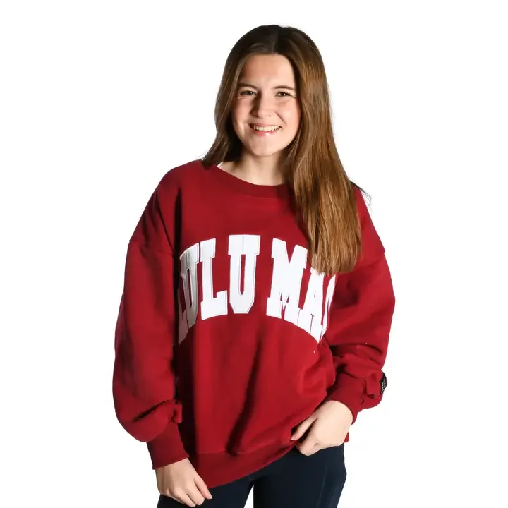 LuLu Mac Crimson/White - Sweatshirt