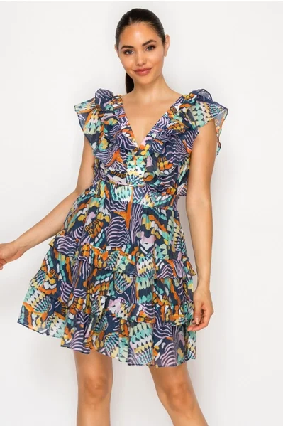 Chromatic Odyssey Short Dress