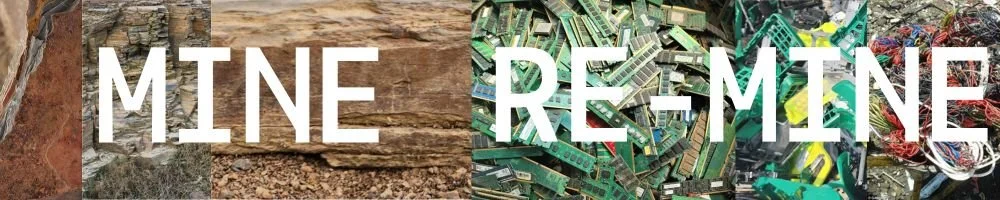 The Mine Re-Mine banner displays different stages of the mineral production cycle.