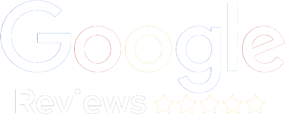Google Reviews logo with five gold stars.