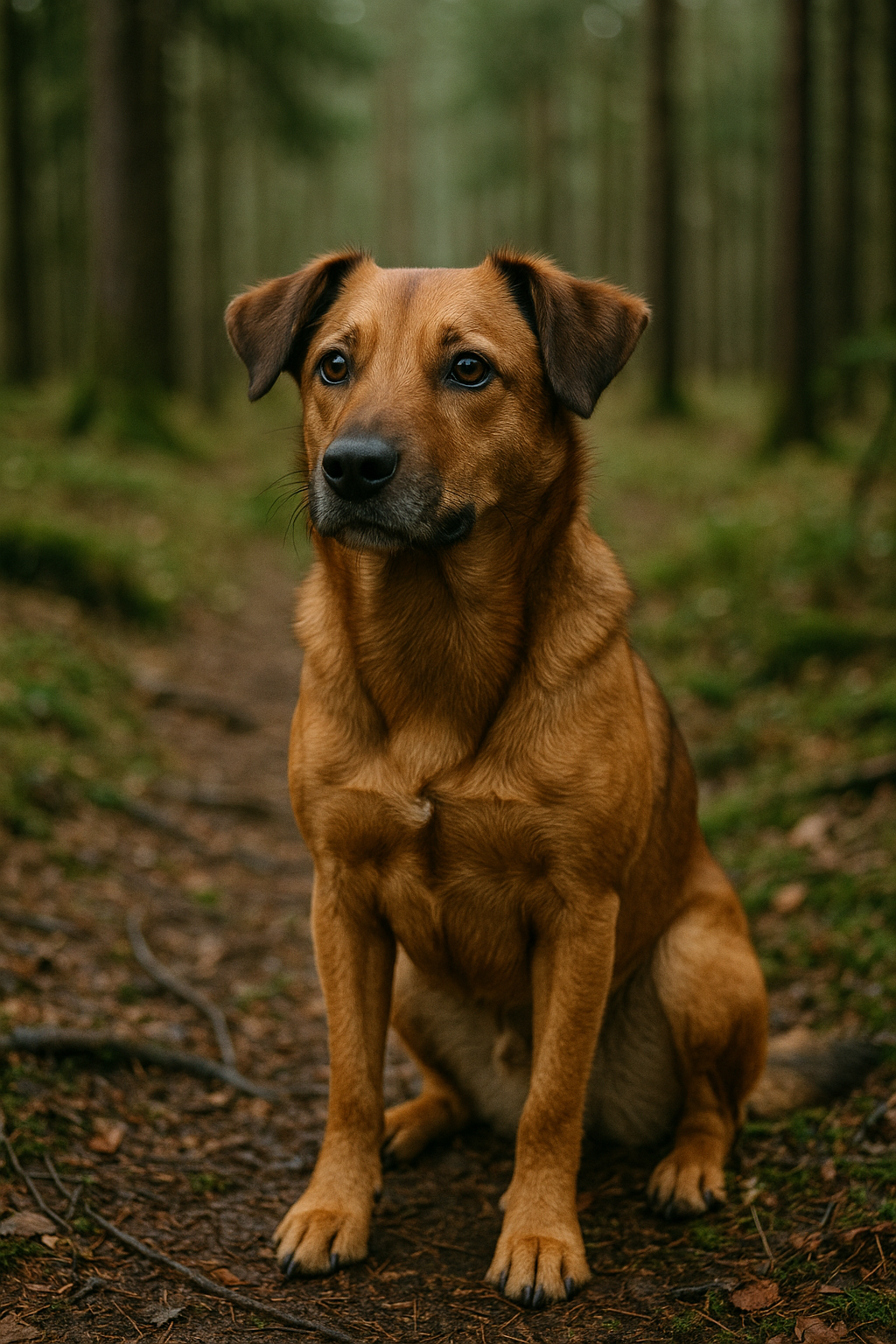20250902_1039_Brauner Hund im Wald_simple_compose_01k45ds1tyfpyt9ec80wbv1g3q.png