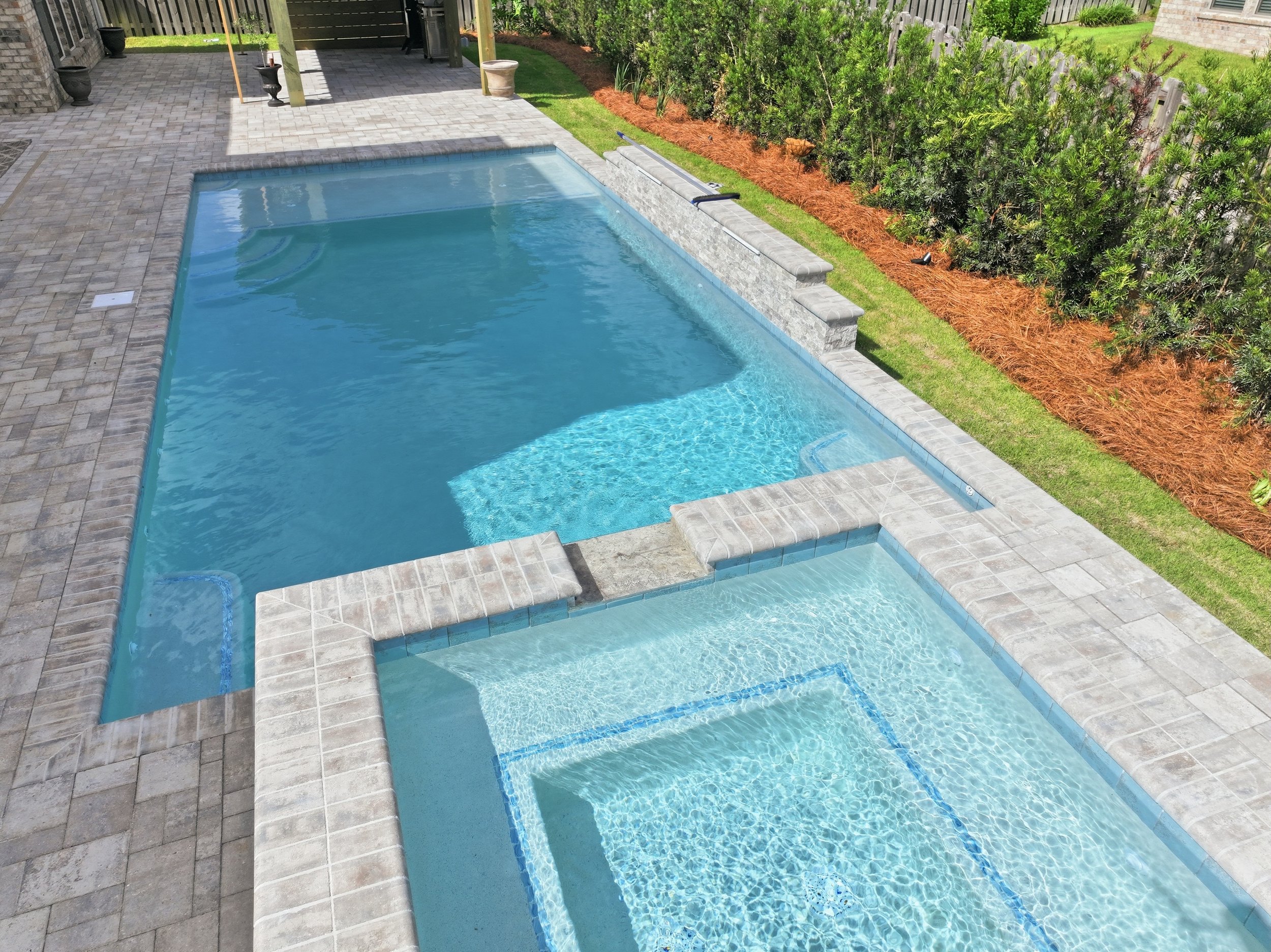 The Delgato Project: Geometric Pool & Outdoor Retreat in Fairhope, AL