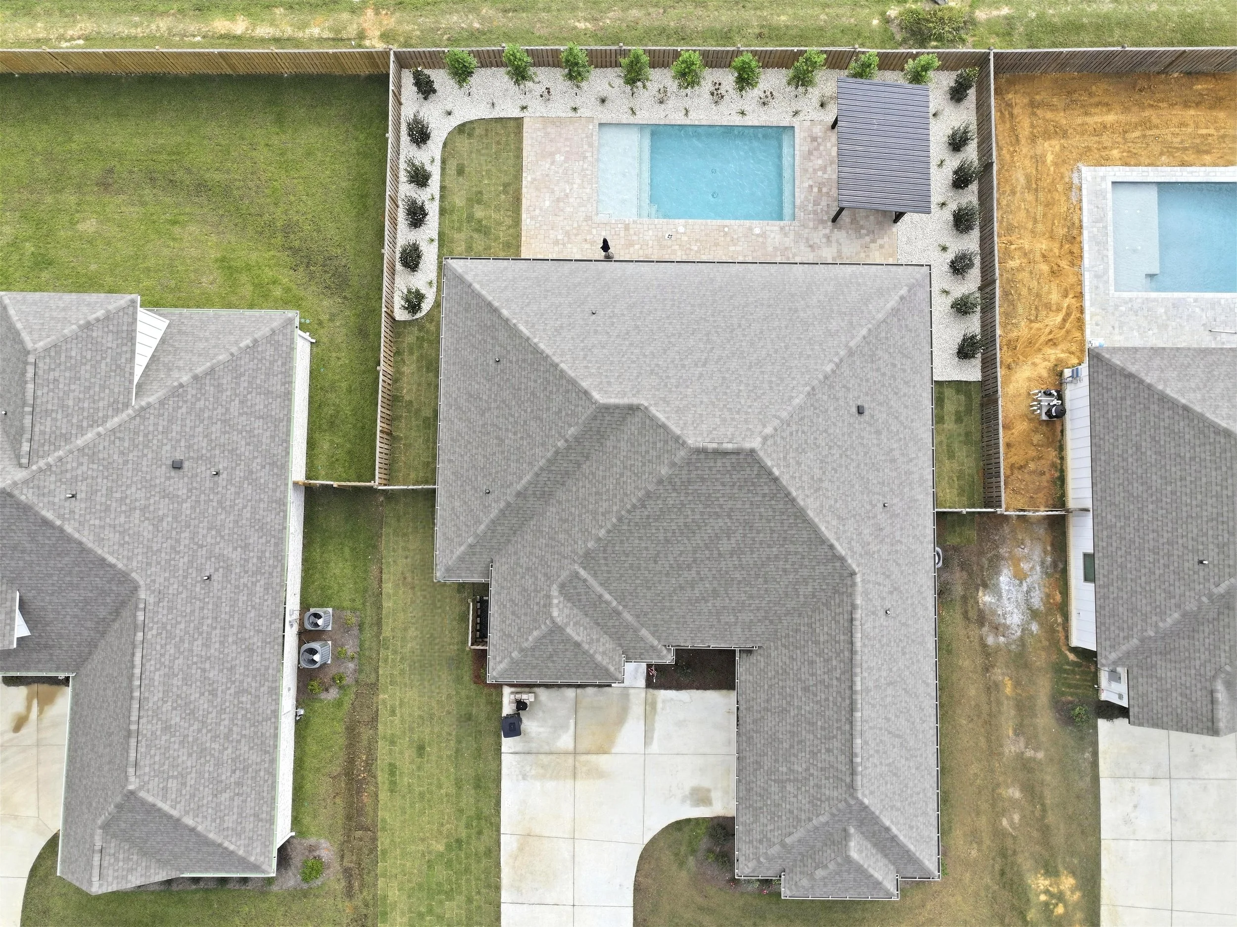 The Soukup Project: Geometric Pool & Outdoor Retreat in Fairhope, AL