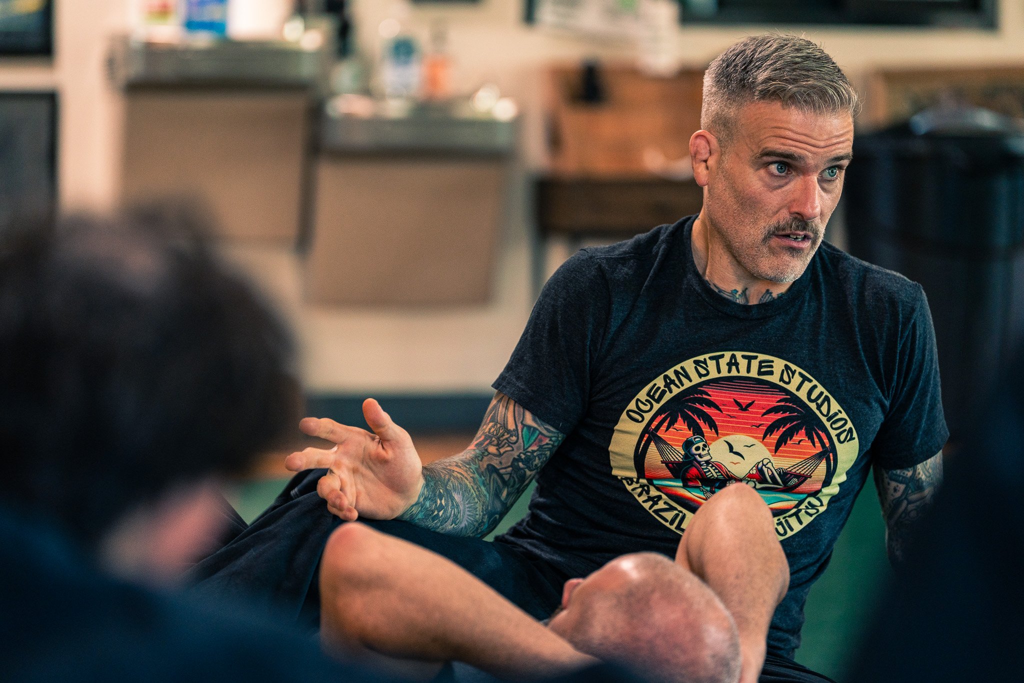 Jimmy Connor teaching BJJ in East Providence.