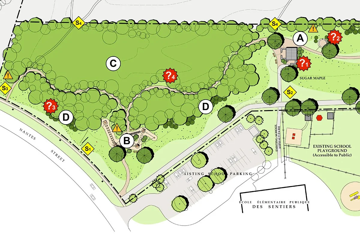 Les plans conceptuels du parc rock knoll