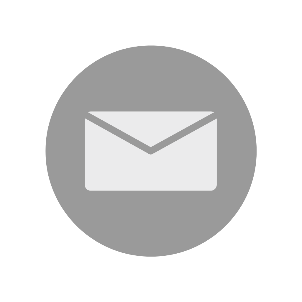 Email icon inside a gray circle.