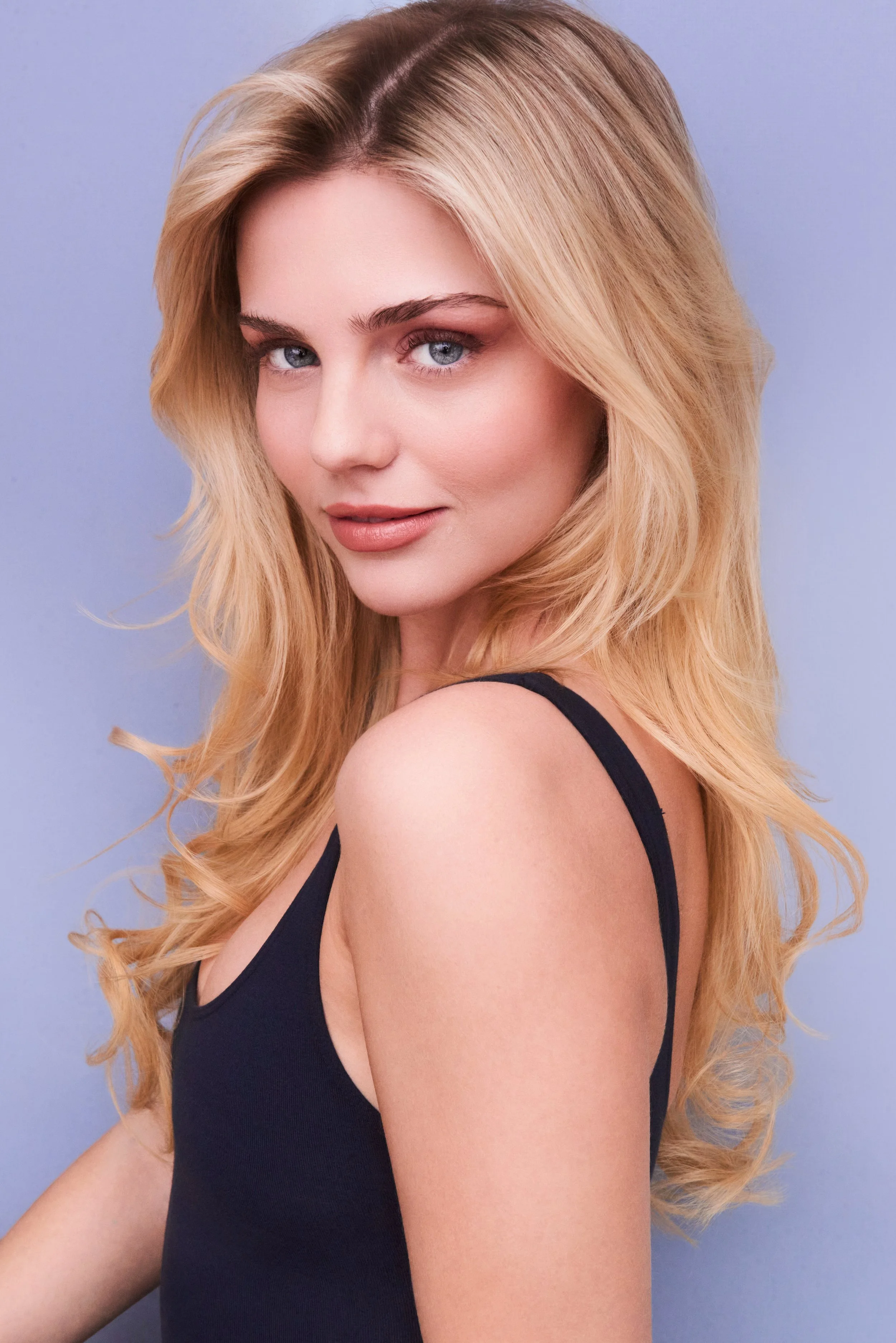 Maeve Touhey. Photography by Michael Kushner. Hair and Makeup by Samy Figaredo/Habibito NYC.