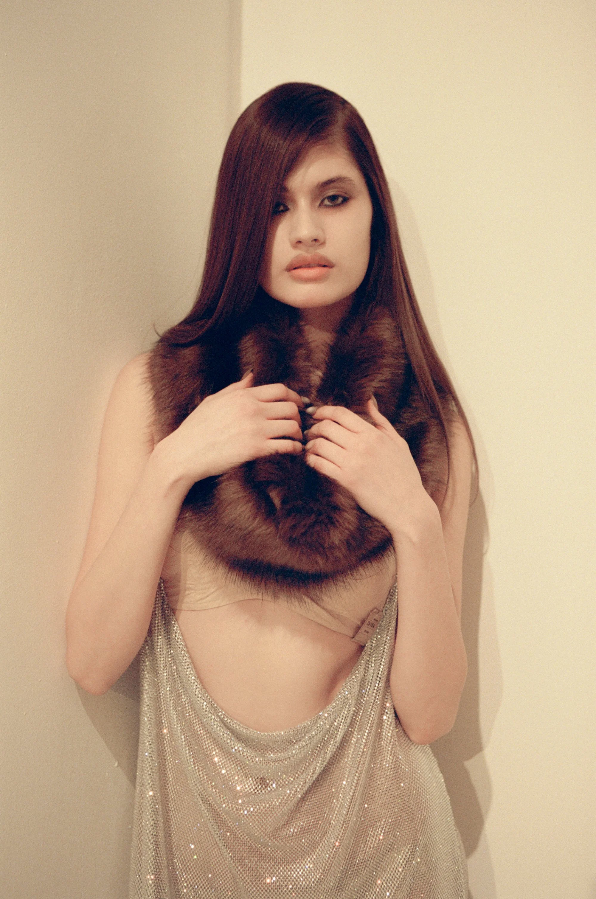 Designs conceived by key MUA Nana Hiramatsu. Look executed by Samy Figaredo/Habibito NYC. For Christian Cowan NYFW FW26. Photography by Lily Merriman/Lily Jay Photography.