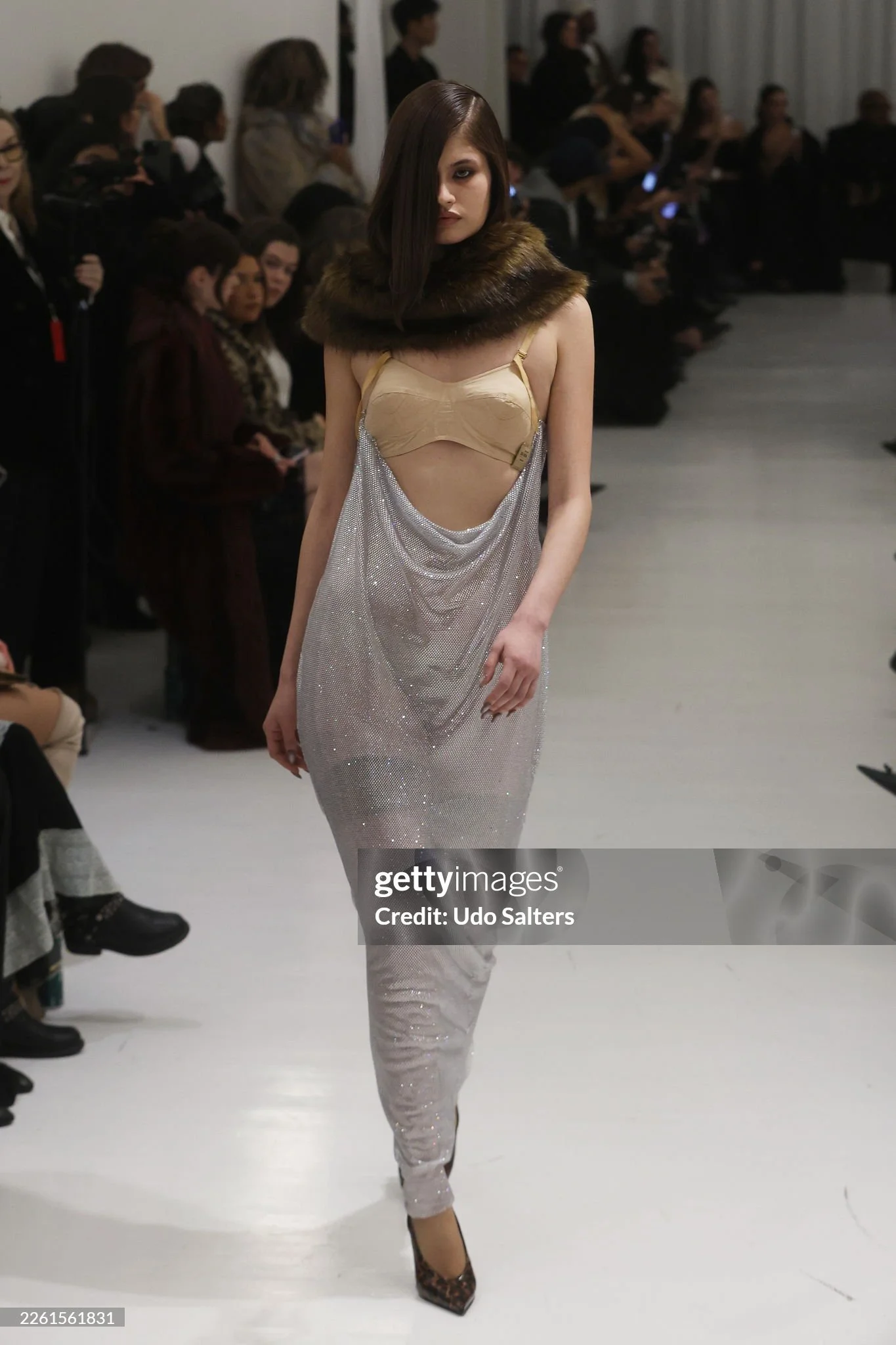 Designs conceived by key MUA Nana Hiramatsu. Look executed by Samy Figaredo/Habibito NYC. For Christian Cowan NYFW FW26. Photography by Udo Salters.