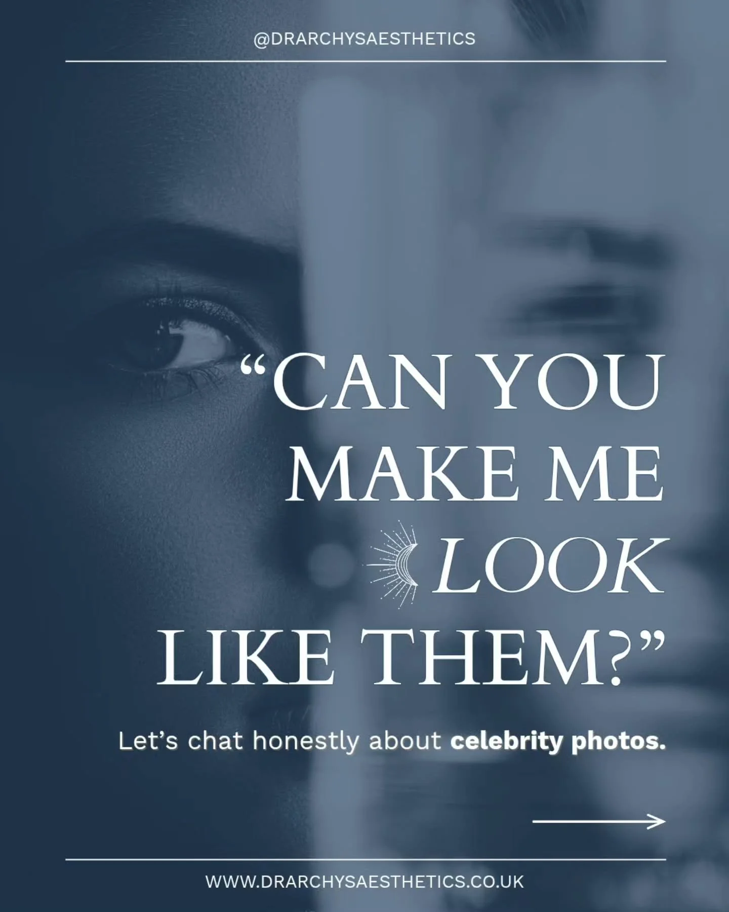 ✨ &ldquo;Can you make me look like them?&rdquo; Let&rsquo;s talk about celebrity photos - and what&rsquo;s actually realistic.

In aesthetics, it&rsquo;s completely normal to bring inspiration photos&hellip; but it&rsquo;s also important to remember 