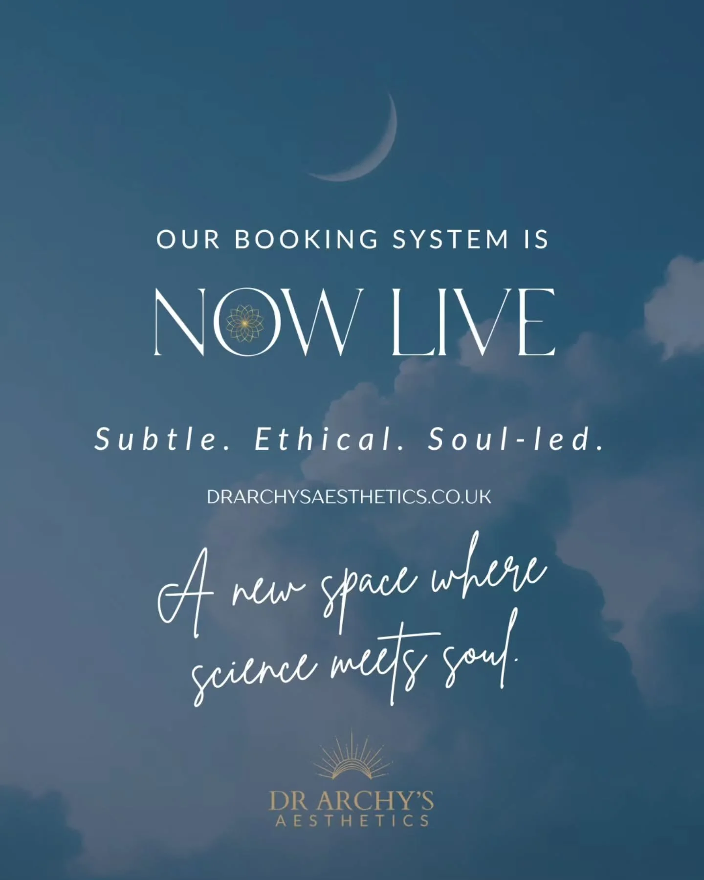 ✨ Online Booking Is Now Live ✨
You can now book your appointments with Archy online, at a time that suits you &mdash; no back-and-forth, no waiting around.

✔️ View available treatments
✔️ Choose a time that works for you
✔️ Secure your appointment w