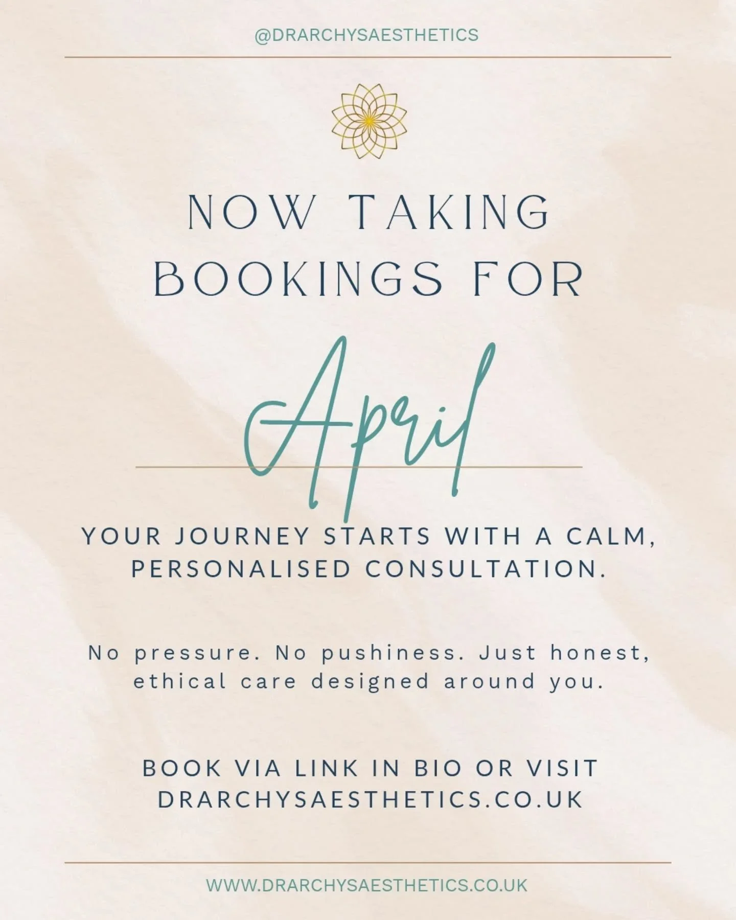 April bookings are now open and Spring is on its way. 🌱
Subtle, natural results, never overdone.
Every treatment starts with a personalised consultation and a full-face approach. 
Limited appointments available.
Explore via the link in bio.

#aesthe