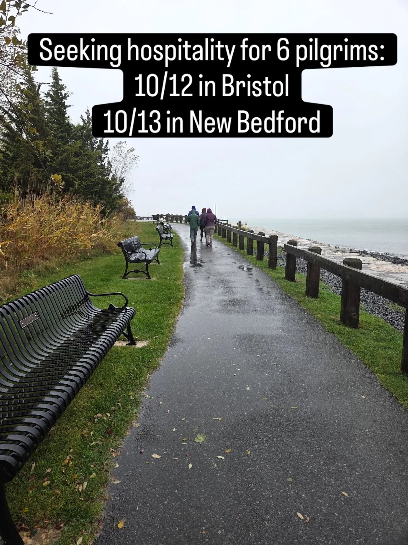 A small group of pilgrims will be traveling from the Day of Remembrance &amp; Reckoning at the site of the Great Swamp on 10/12 and arriving in Boston on 10/15. Along the way we&rsquo;re seeking hospitality and a place to stay in Bristol the evening 