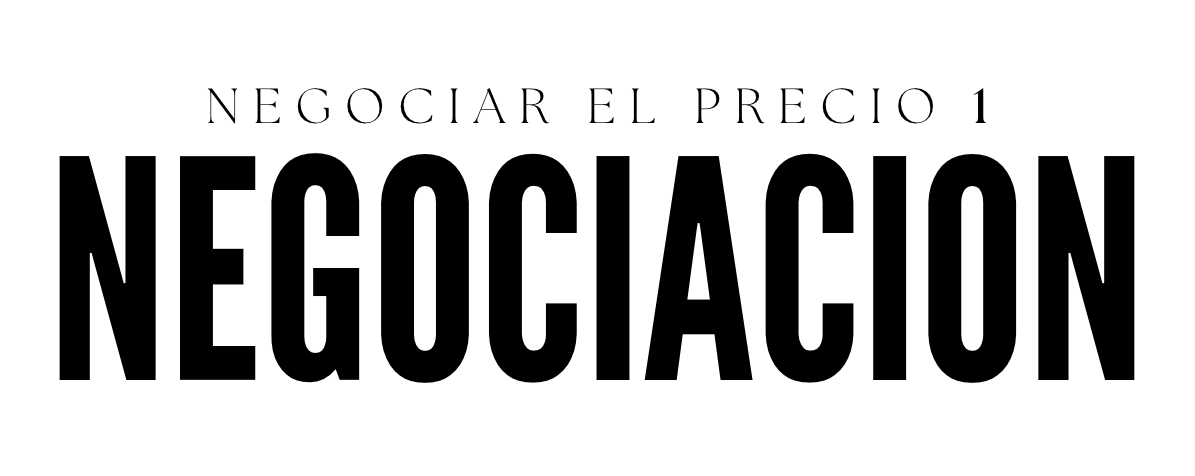 NEGOCIAR EL PRECIO 1