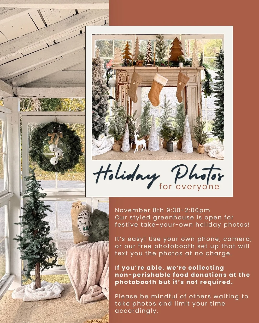 ✨ Holiday photos, for everyone. ✨

We know that in uncertain times, little luxuries like family holiday photos can feel out of reach. So, we&rsquo;re opening up our styled greenhouse at Calvert Commons and adding heartfelt to the harvests at the Harv