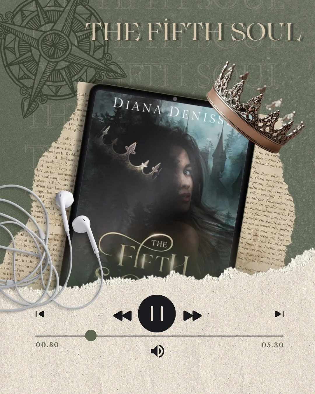 She was hired to steal a book.
She didn&rsquo;t expect to steal a prince&rsquo;s attention.

Listen to The Fifth Soul, now available on Audible. An unforgettable performance by @tonynarrates 🎧✨

A risky mission to steal a book from the King&rsquo;s 