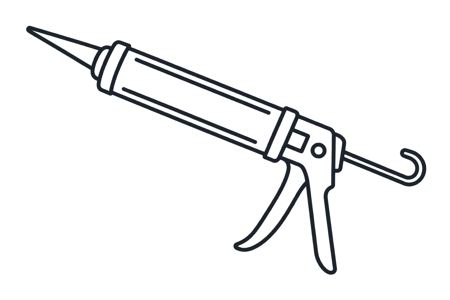 Geometric drawing of an outline square with sections divided by vertical, horizontal, and half circle lines.