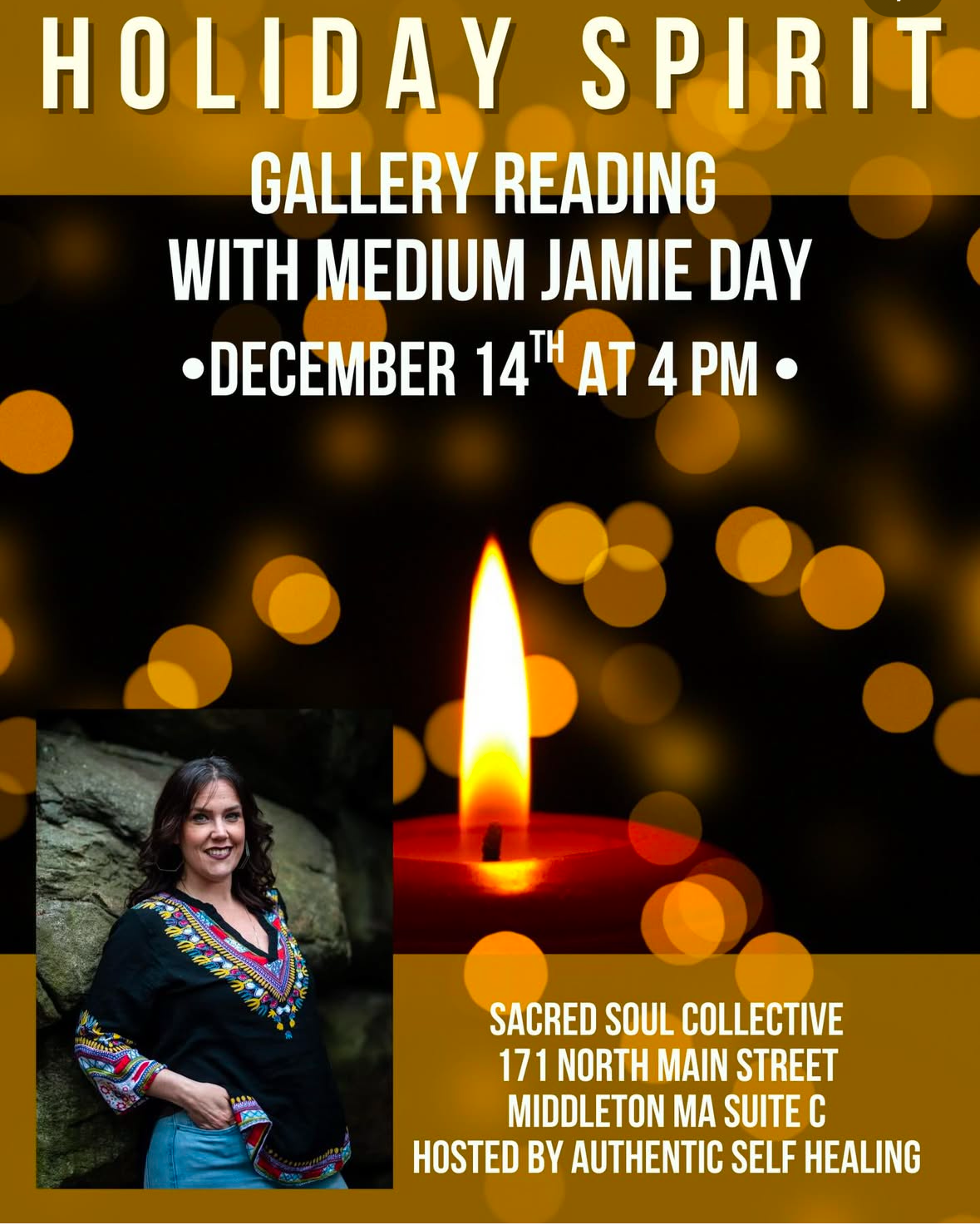 Holiday Spirit Mediumship gallery with Medium Jamie Day with Authentic Self Healing